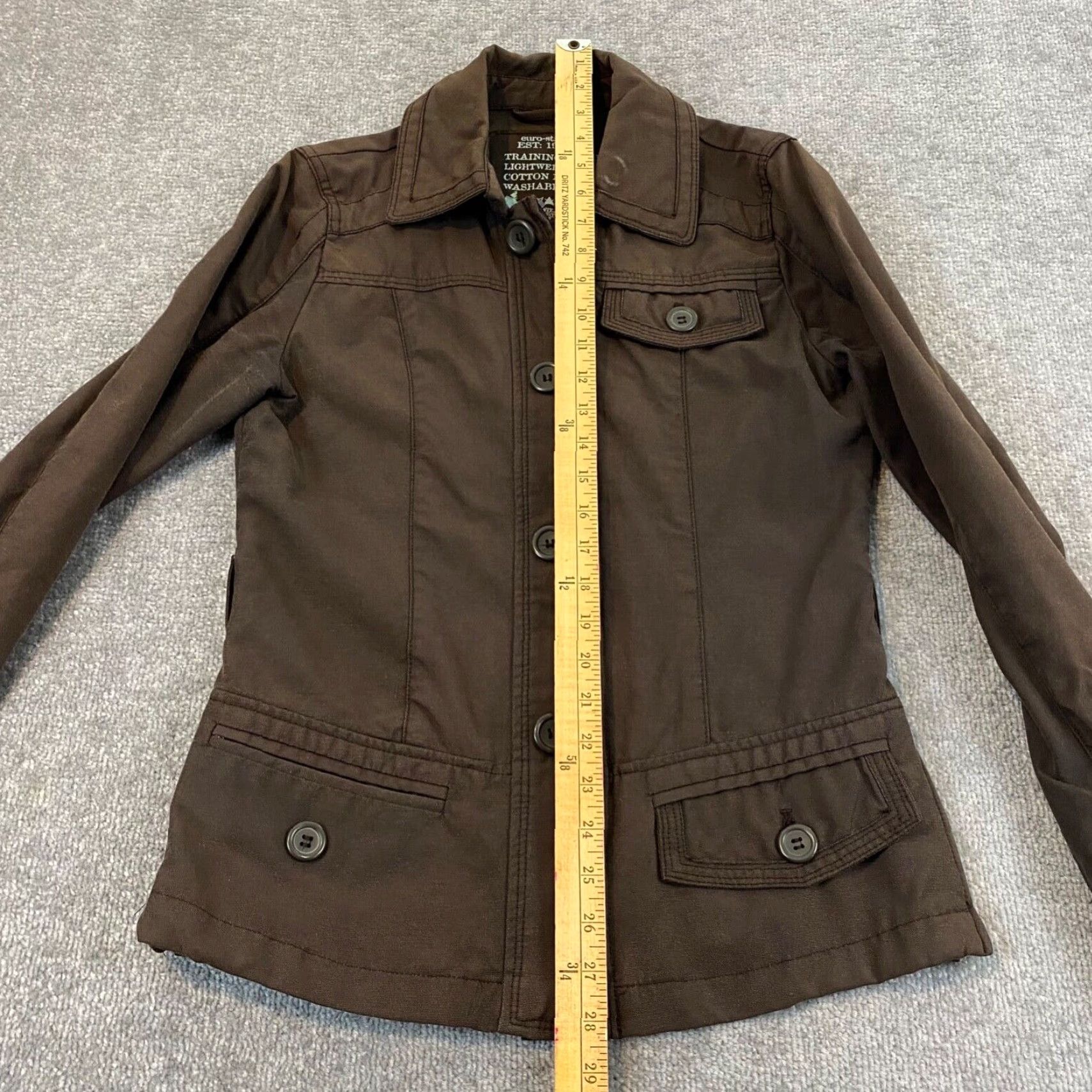 Vintage EURO-STAR Jacket Adult Small Brown EQUESTRIAN RIDING Coat Training Lightweight Womens Size S / US 4 / IT 40 - 4 Thumbnail