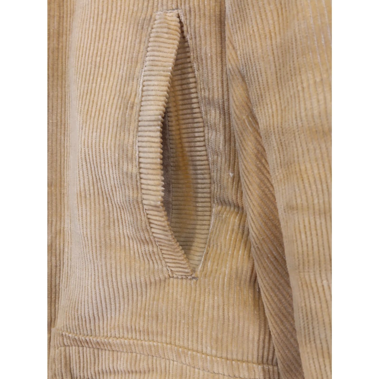Vintage VTG Royal Knight Barn Chore Jacket Mens 42 Beige Corduroy Patches Buttoned Lined Pockets Read # Size US XS / EU 42 / 0 - 7 Thumbnail