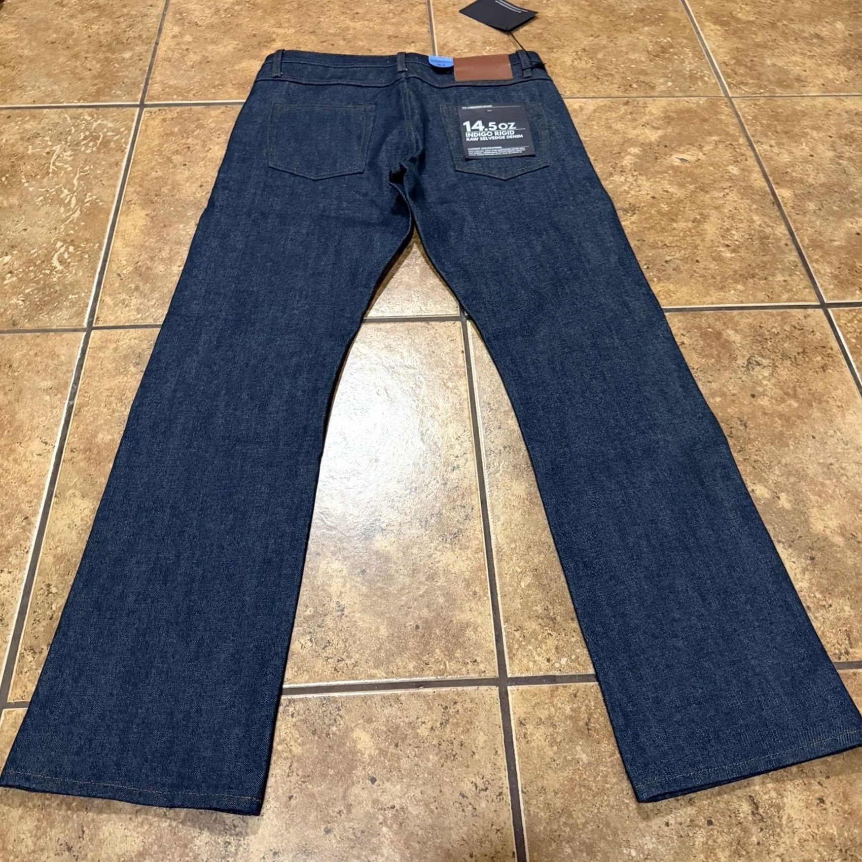 The Unbranded Brand NWT The Unbranded Brand UB401 Tight Fit Mens Jeans 14.5 oz Indigo Selvedge 33x34 Indigo Blue Slim Jeans Mens 33 Inseam 34 Size US 33 - 4 Thumbnail