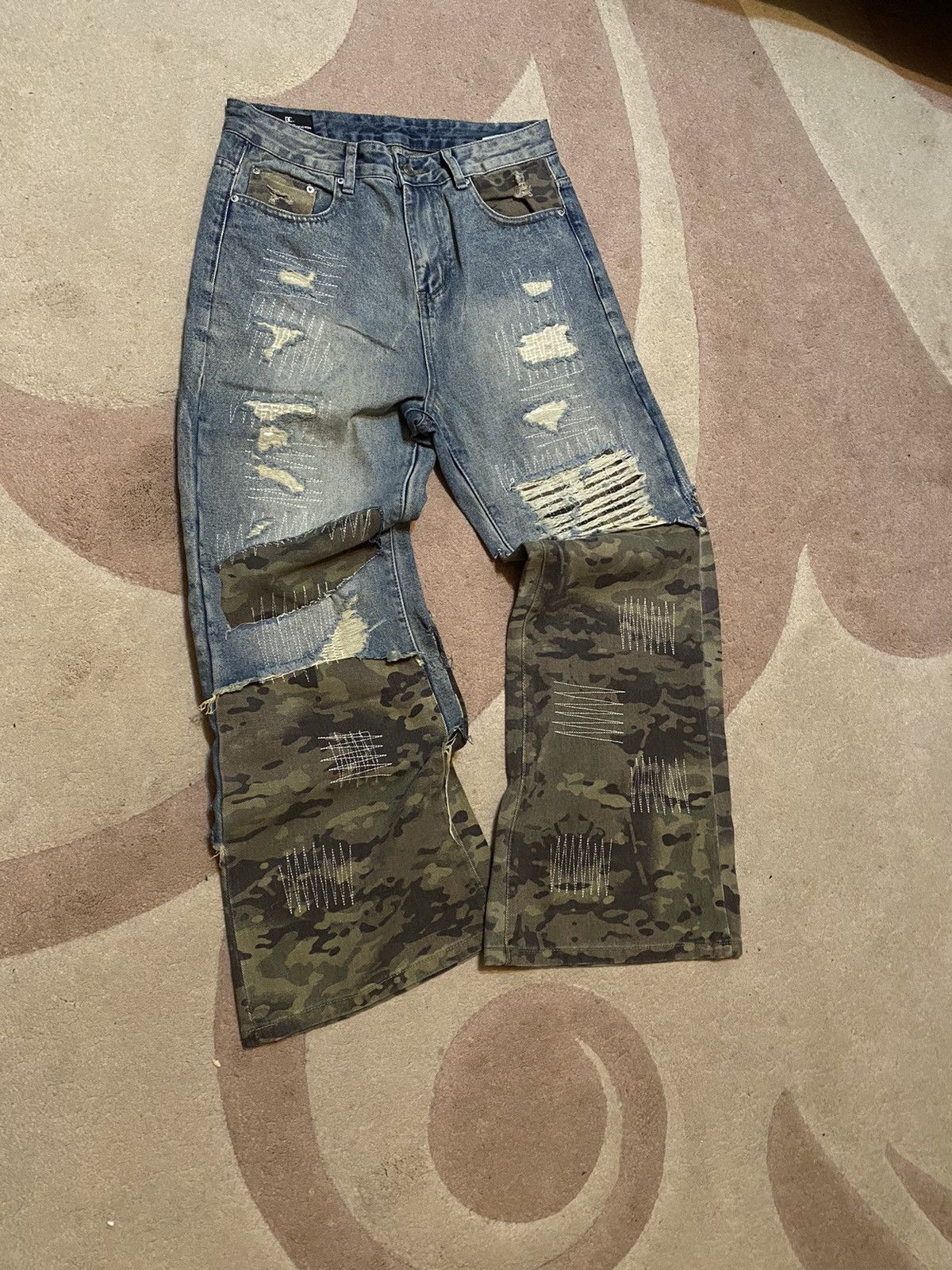 If Six Was Nine If six was nine Japanese Jeans camouflage Distressed Denim Size US 34 / EU 50 - 5 Thumbnail