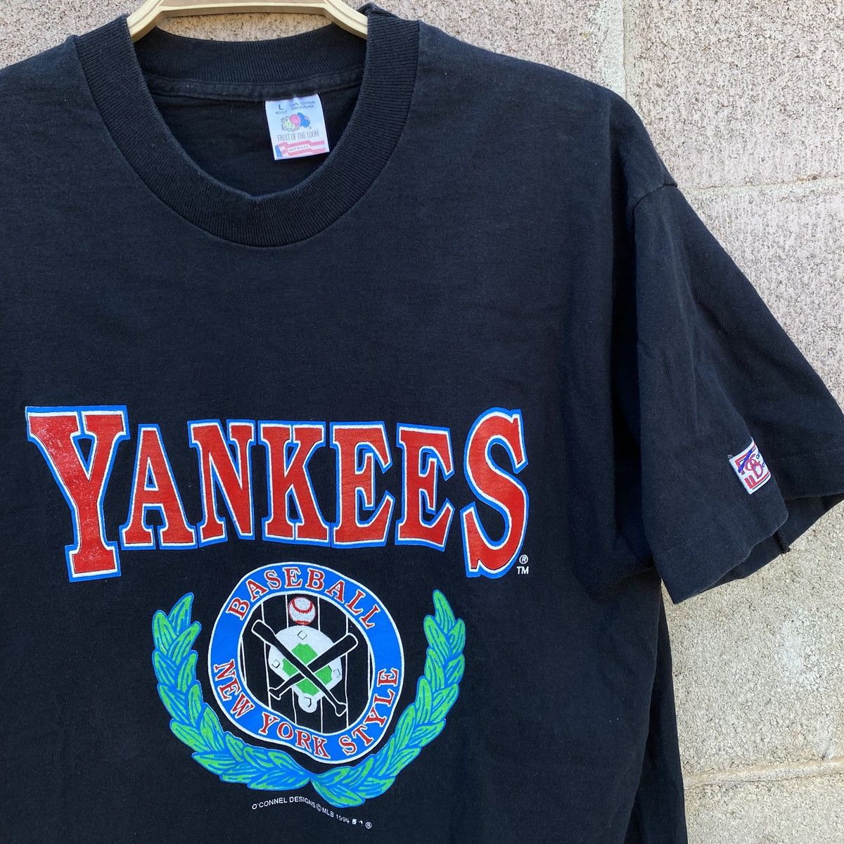 Fruit Of The Loom 1994 MLB New York Yankees vintage baseball Shirt Large Size US L / EU 52-54 / 3 - 2 Thumbnail