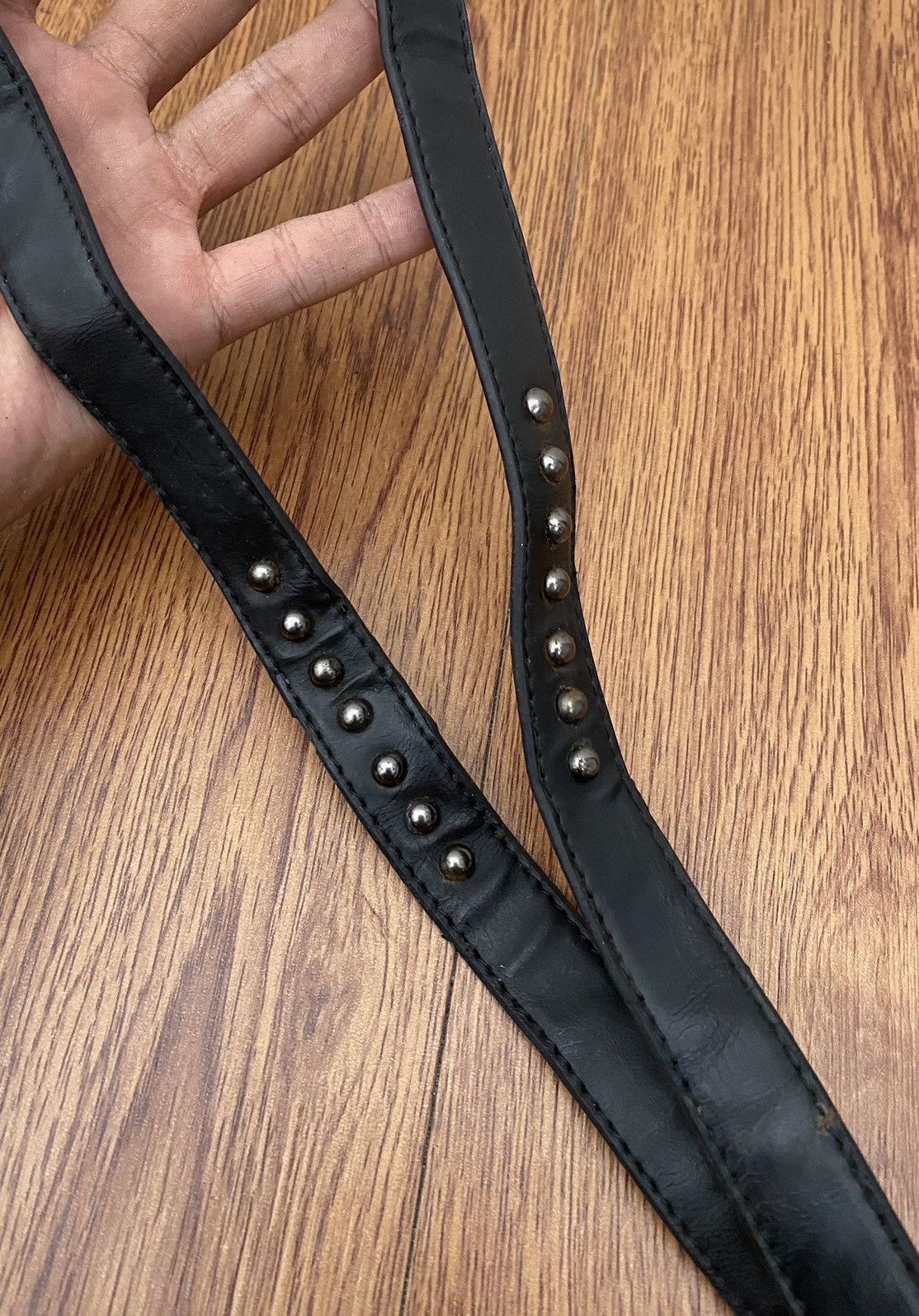 20471120 × Beauty Beast × Japanese Brand Black studded womens belt Size ONE SIZE - 2 Thumbnail