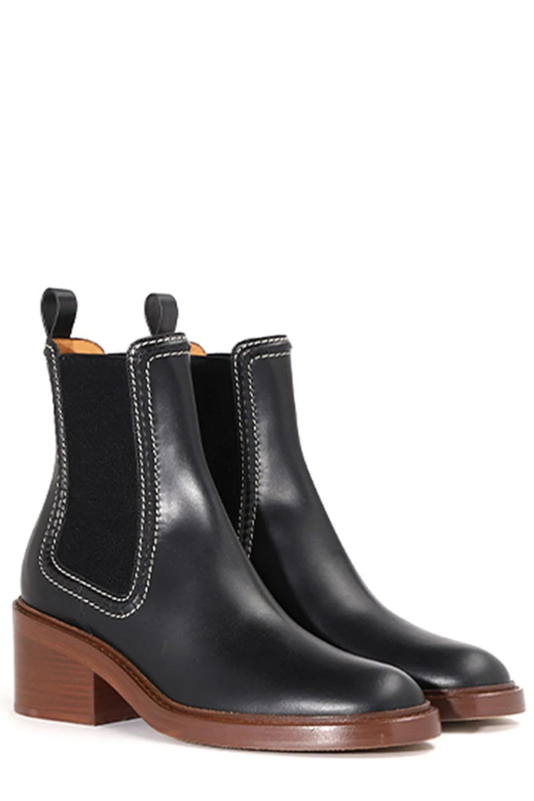 Chloe o1loc1c1024 Mallo Ankle Boots in Black Size US 10 / IT 40 - 2 Thumbnail