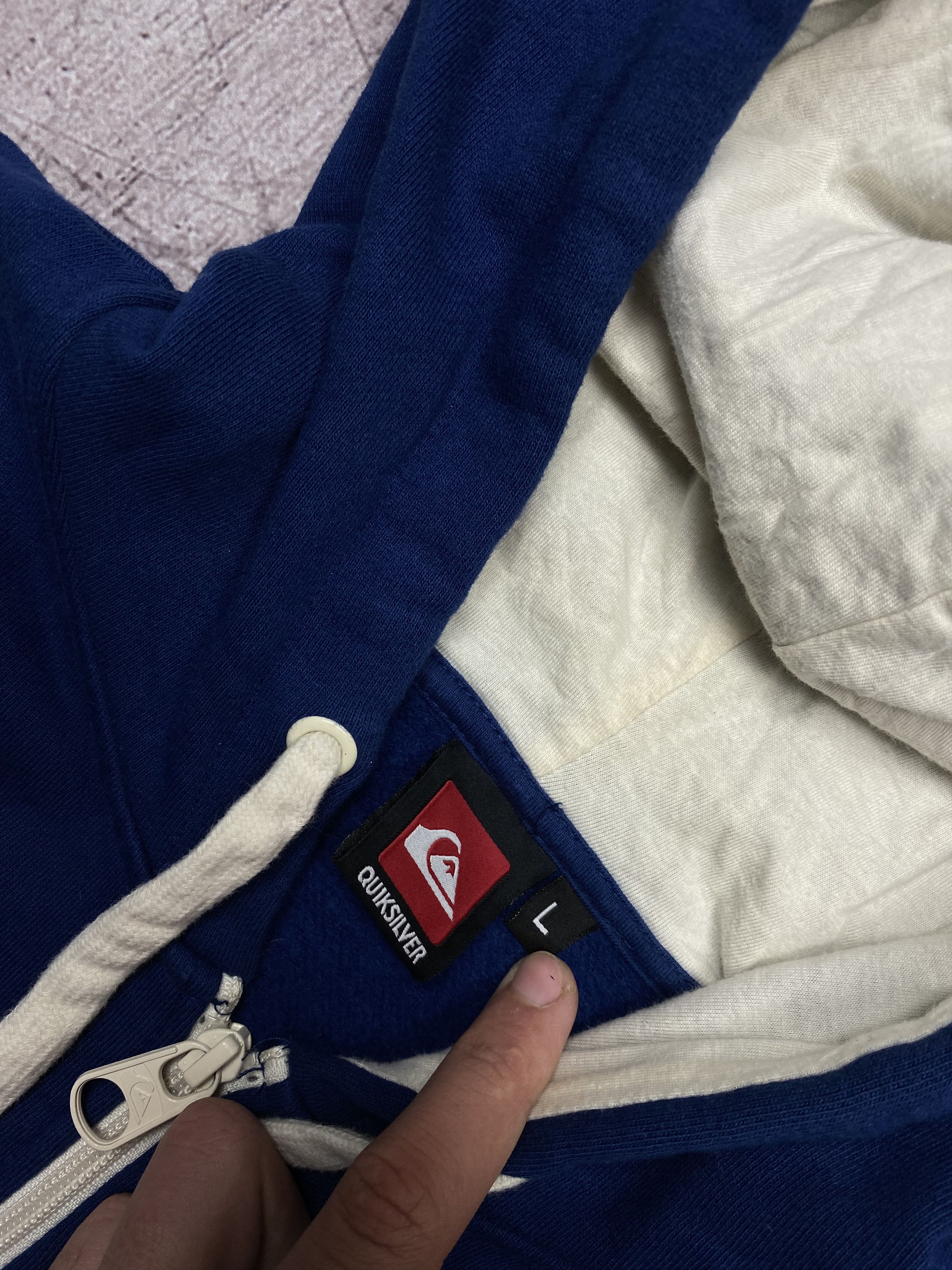 Quiksilver × Vintage Quiksilver Vintage Zip Mens Hoodie Size US L / EU 52-54 / 3 - 4 Thumbnail