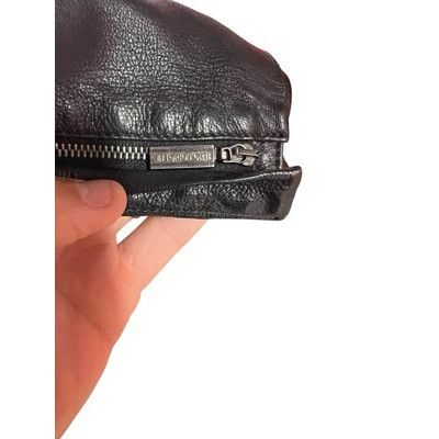 Other Vittorio Forti Mens Vintage Black Leather Coat. Size 52 Size US L / EU 52-54 / 3 - 5 Thumbnail
