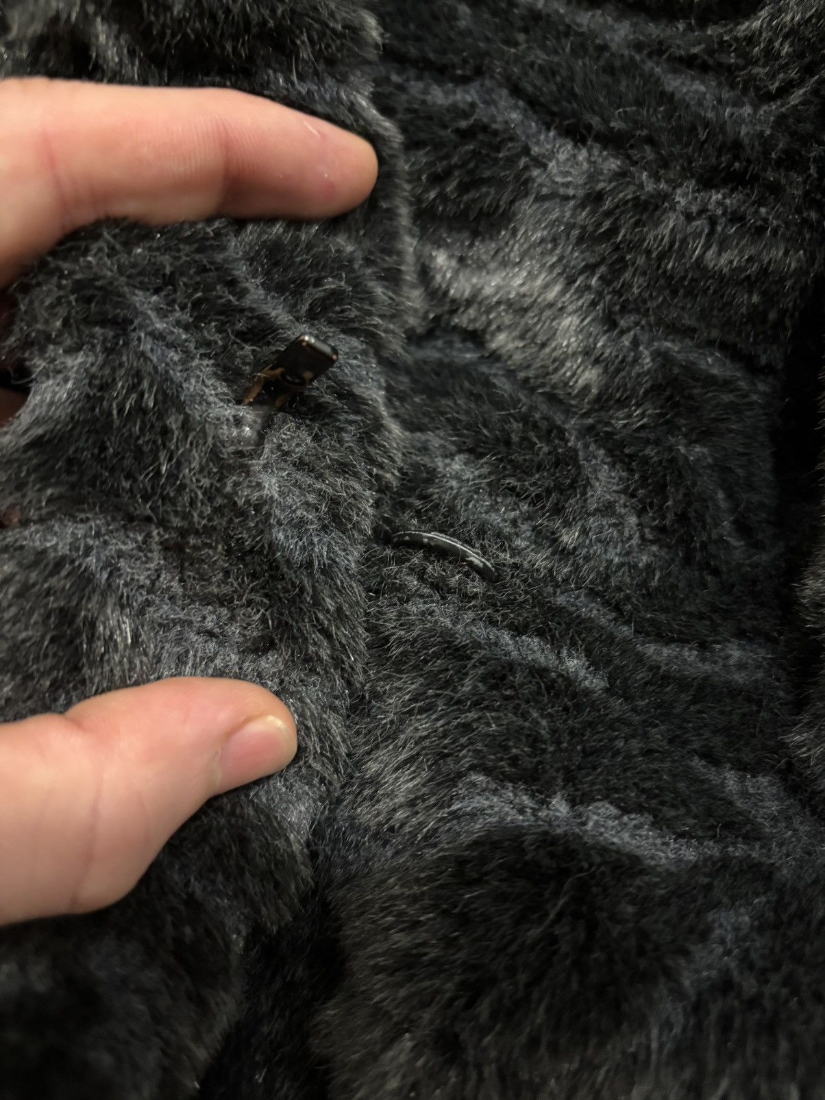 Designer × Vintage Retro Fur Patterned Big Hood Jacket Size US L / EU 52-54 / 3 - 6 Thumbnail