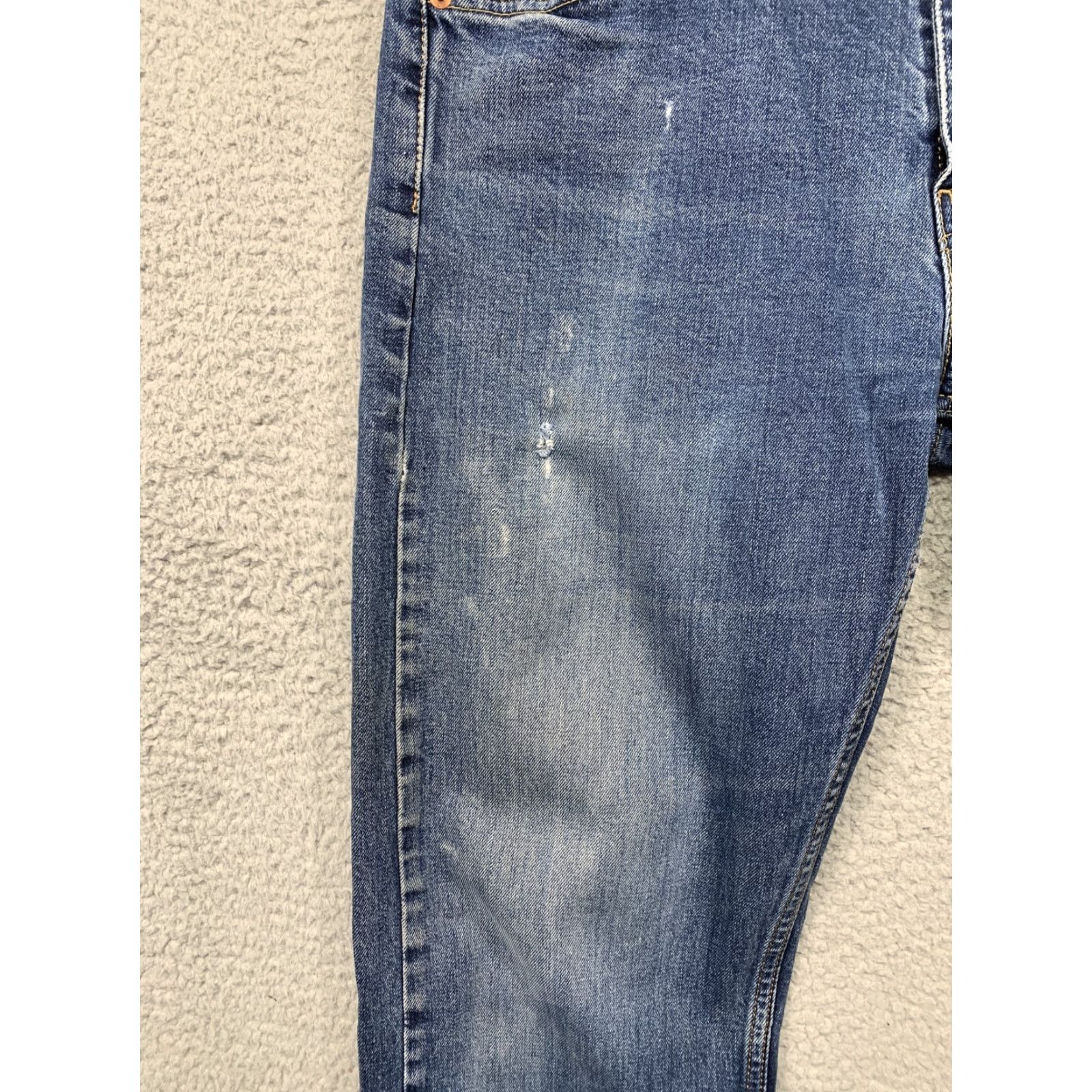 Levi's Levi's 505 Jeans Mens 33 x 30.5 Straight Leg 5-Pocket Denim Blue Logo Red Tab Vintage Not N/A Size US 33 - 7 Thumbnail