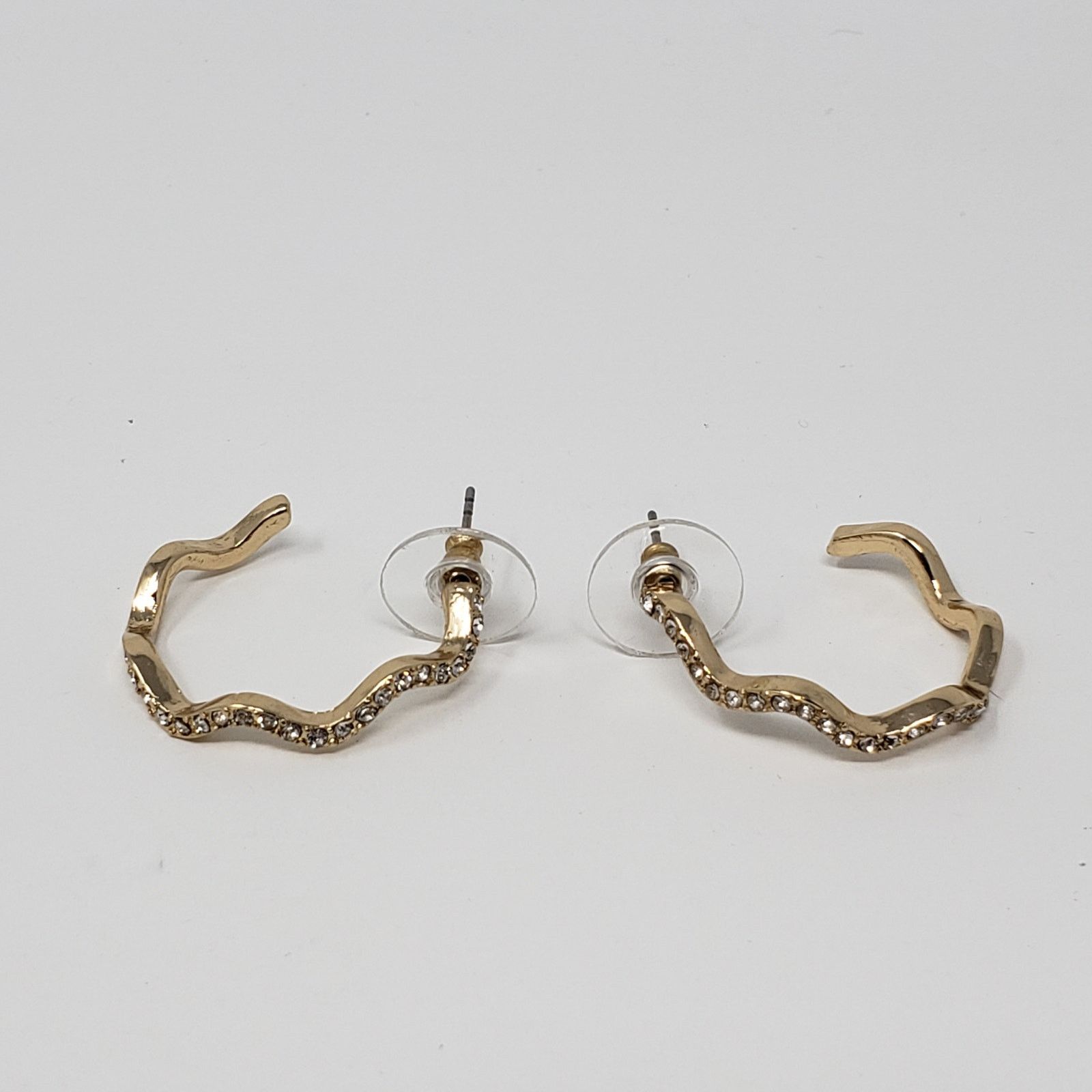 Other NWT Sugarfix Baublebar Zig-Zag Hoop Post Gold-Tone Earrings Size ONE SIZE - 8 Thumbnail