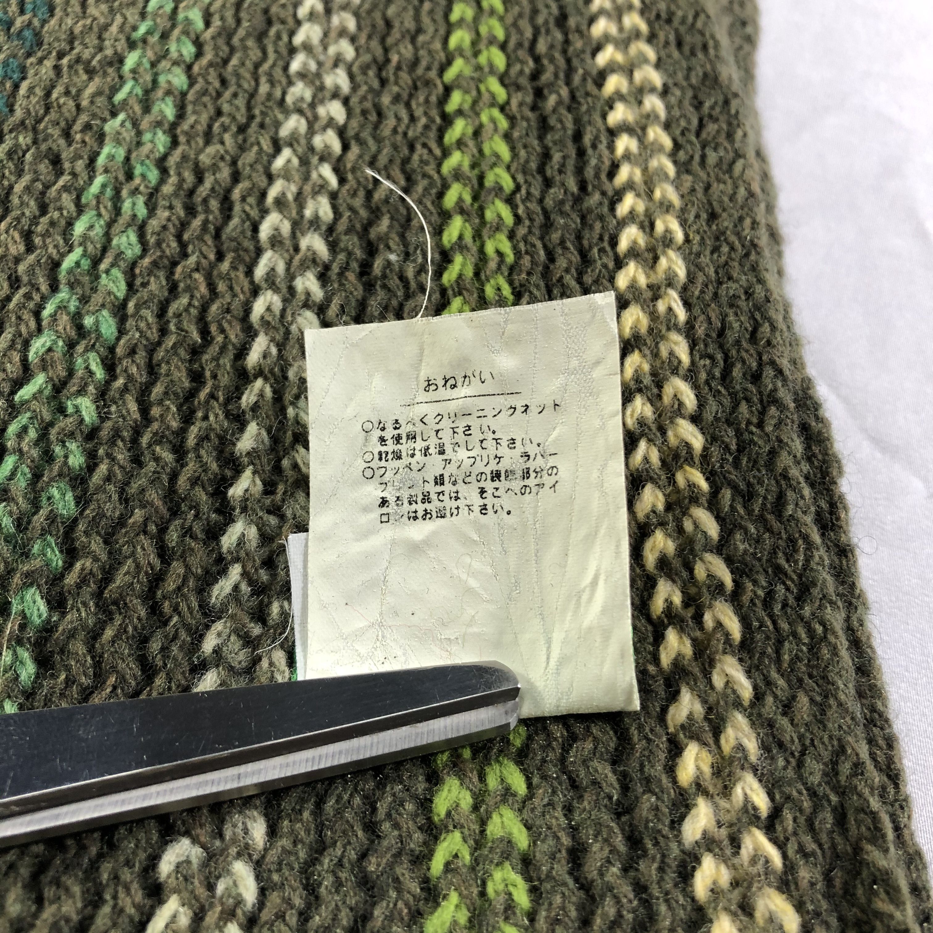 United Colors Of Benetton United Colors Of Benetton Knit Wool Scarf Muffler V2199 Size ONE SIZE - 6 Thumbnail
