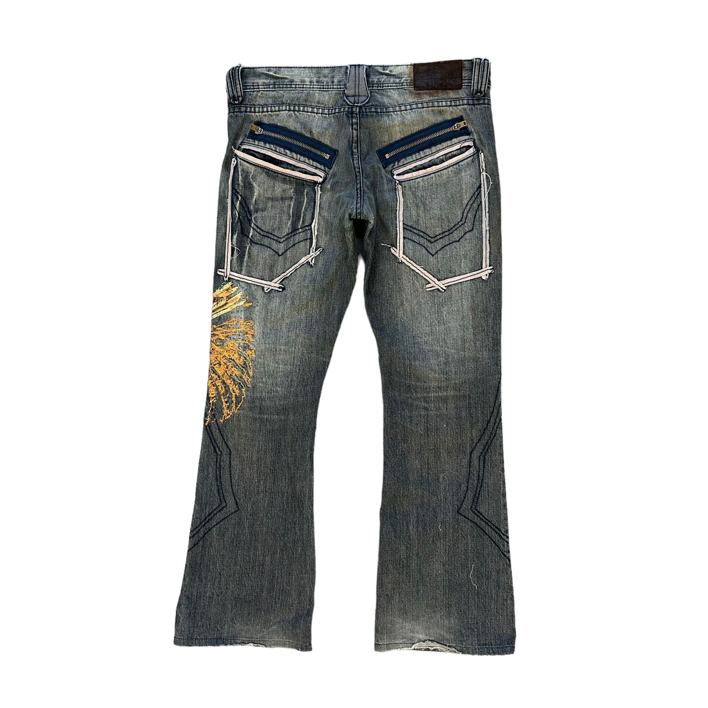 Japanese Brand TORNADO MART Very Nice Design Jeans Denim Pant #A44-1018 Size 33" - 10 Thumbnail