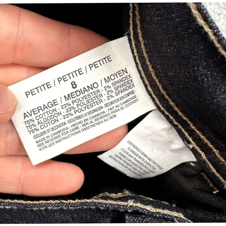 Gloria Vanderbilt Gloria Vanderbilt Amanda Jeans Womens 8 Petite Navy Classic Fit Denim Ladies NEW Jeans Straight 8 Petite Navy Blue Classic Fit Mens Womens Girls Size 30" / US 8 / IT 44 - 4 Thumbnail