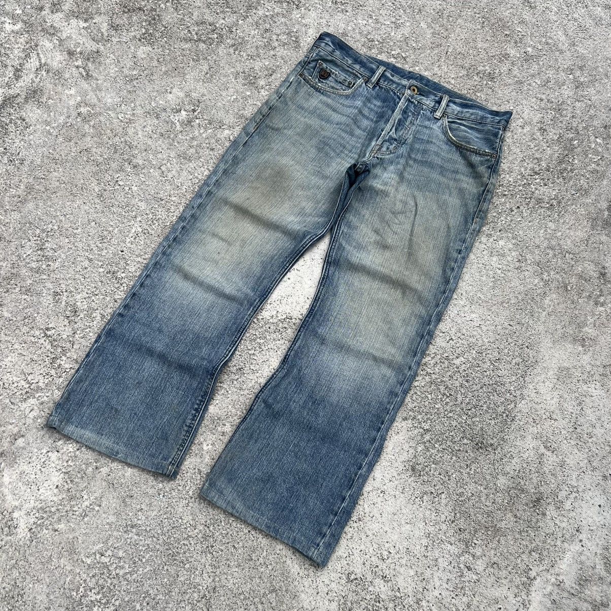 Polo Ralph Lauren “POLO JEANS COMPANY” FLY BUTTON DISTRESS JEANS Size US 34 / EU 50 - 2 Thumbnail