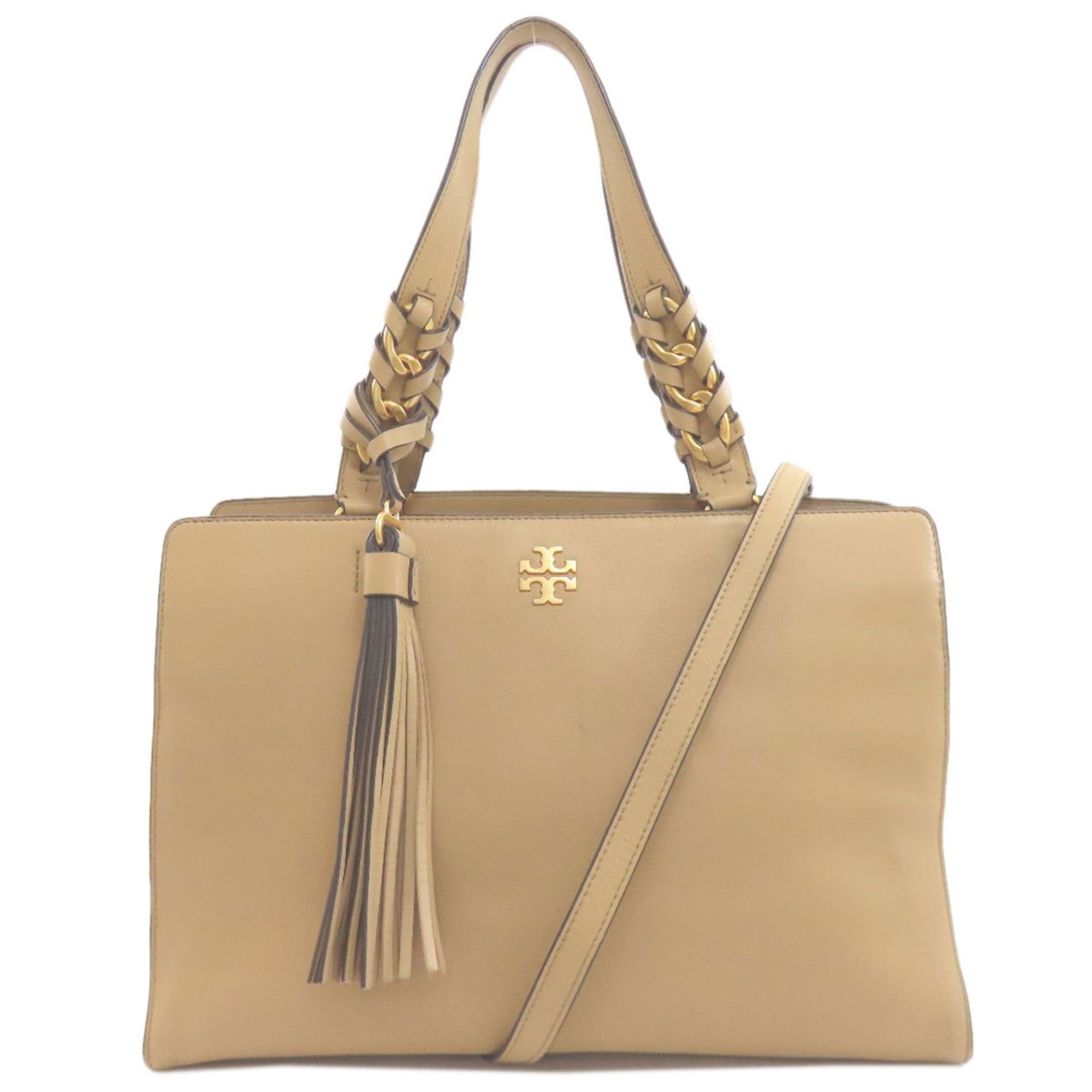 Tory Burch 2-Way Tote Bag Leather Women's