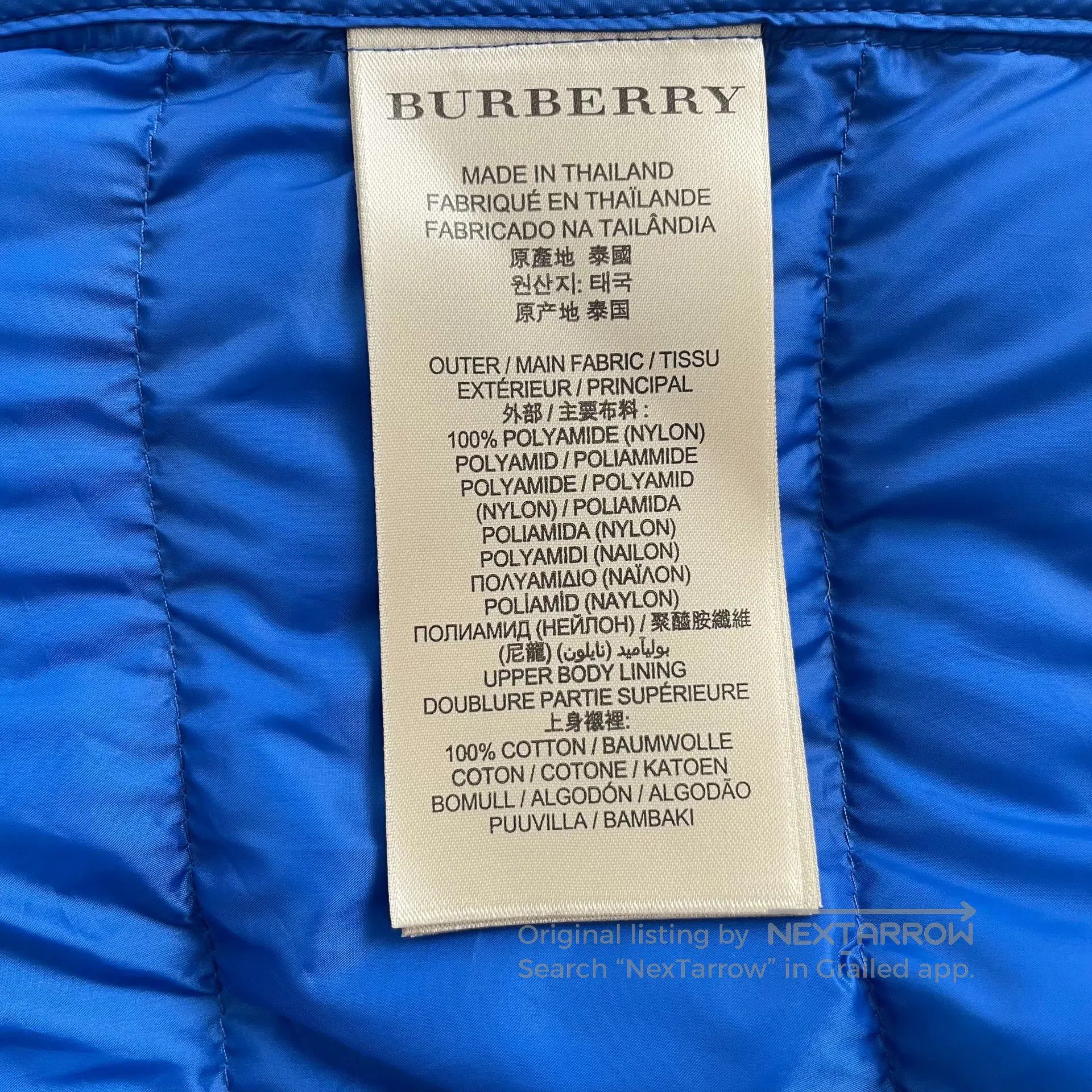 Burberry Burberry Blue Removable Hooded Zipper Long Sleeve Down Jac Size US XL / EU 56 / 4 - 6 Thumbnail