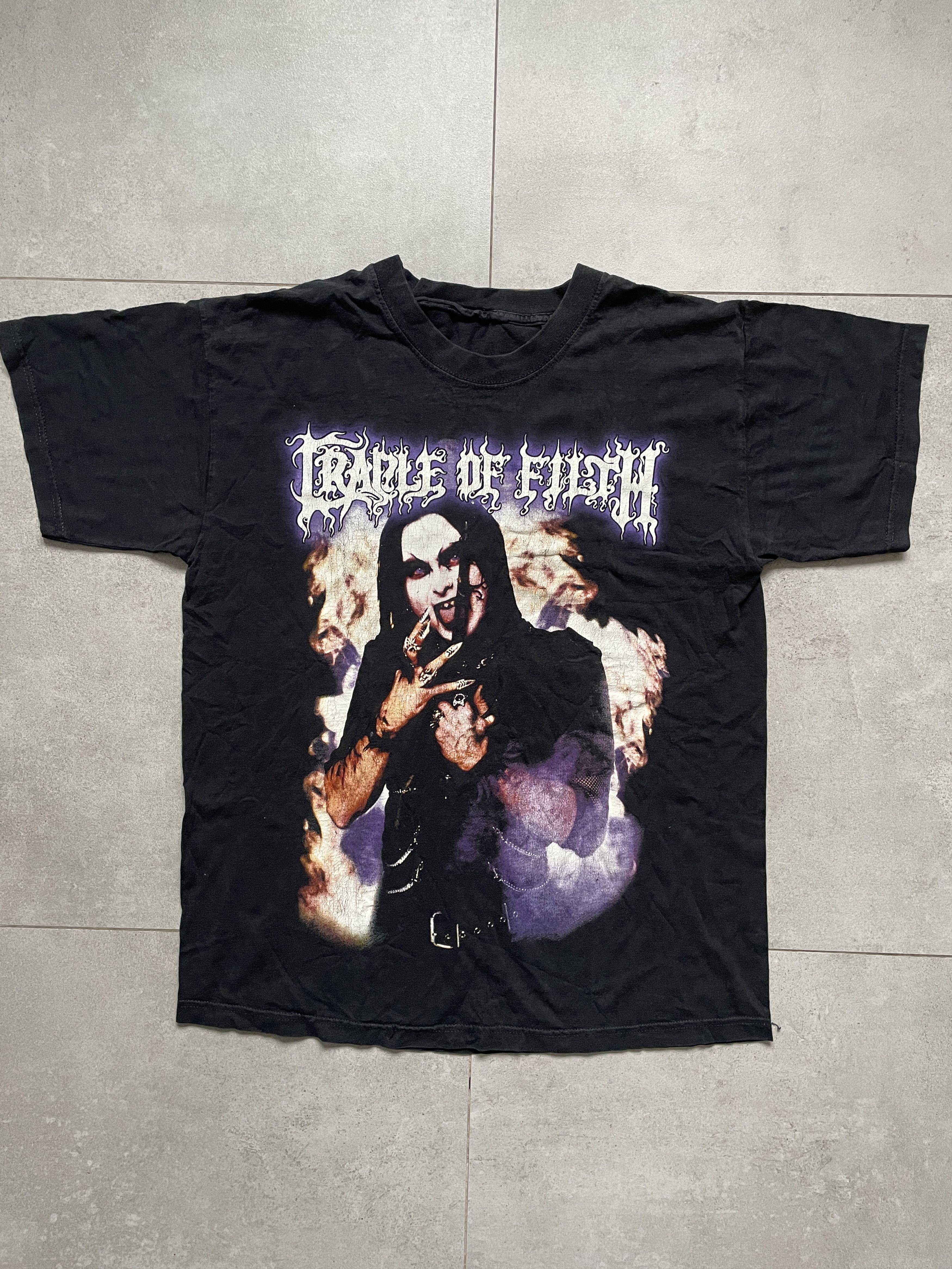 Vintage VINTAGE 90S CRADLE OF FILTH BLACK WASHED TEES Size US XL / EU 56 / 4 - 1 Thumbnail