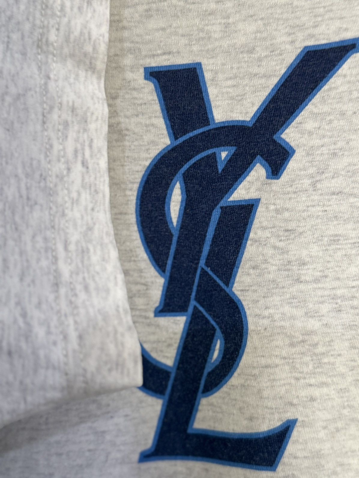 Vintage Vintage Yves Saint Laurent Pour Homme Italy Tee Size US L / EU 52-54 / 3 - 8 Thumbnail