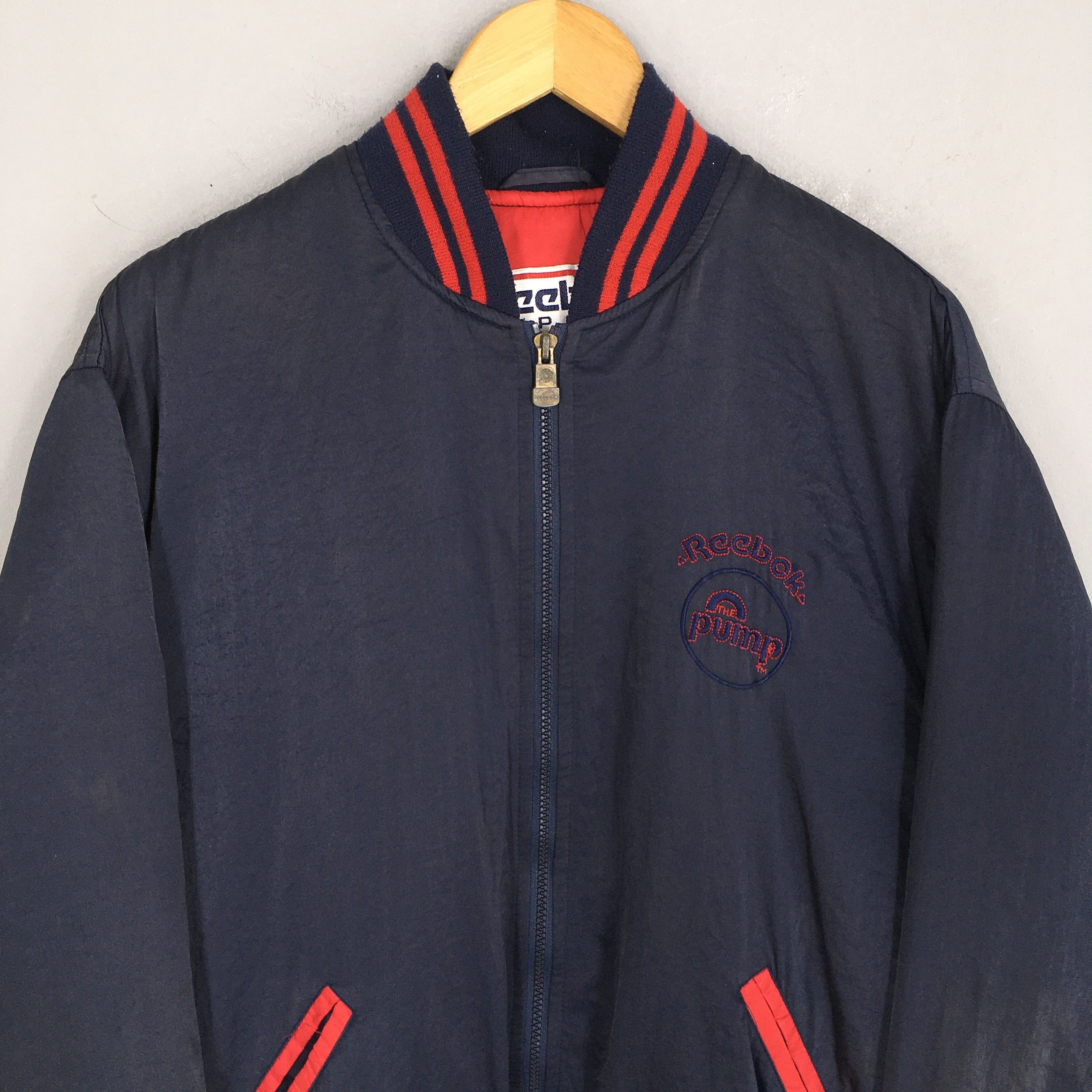 NBA Vintage 90s Reebok Sports The Pump Jacket Medium Size US M / EU 48-50 / 2 - 4 Thumbnail