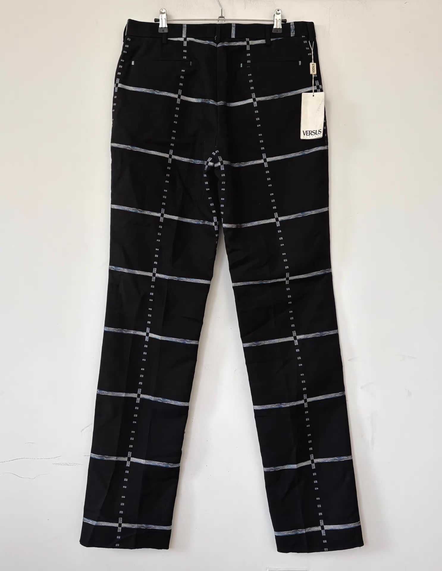 Versace Versus Versace Men's Black Check Trousers。Ｑ21 Size US 36 / EU 52 - 9 Thumbnail