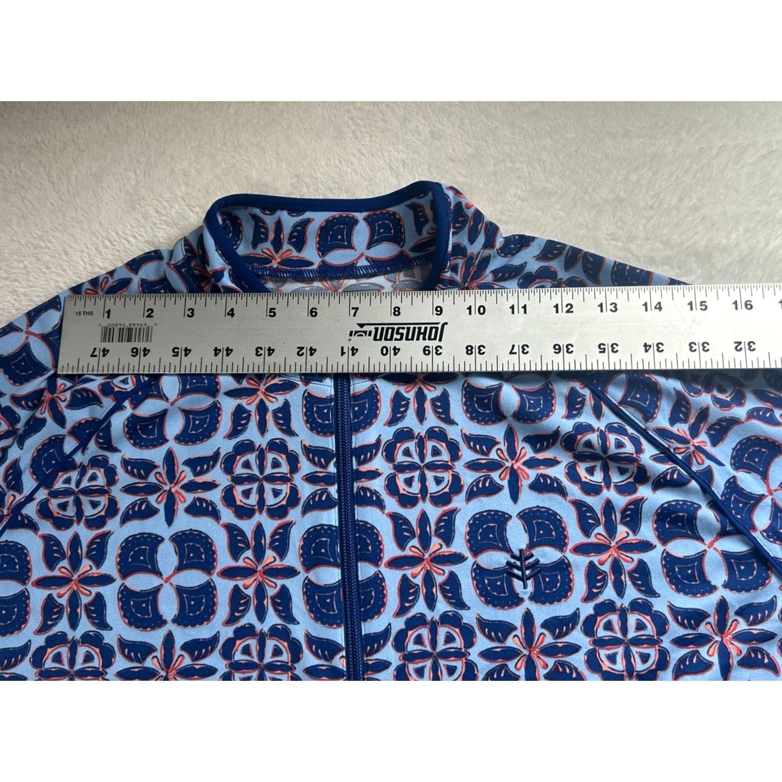 Vintage Coolibar Womens Long Sleeve Water Jacket XL Blue Floral UPF 50+ UV Lightweight Hoodie Jacket Size XL / US 12-14 / IT 48-50 - 7 Thumbnail