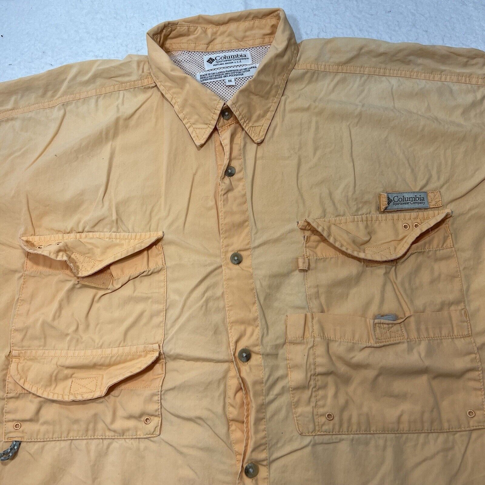 Columbia Columbia Orange Short Sleeve Utility Outdoors Shirt Size US XXL / EU 58 / 5 - 2 Thumbnail