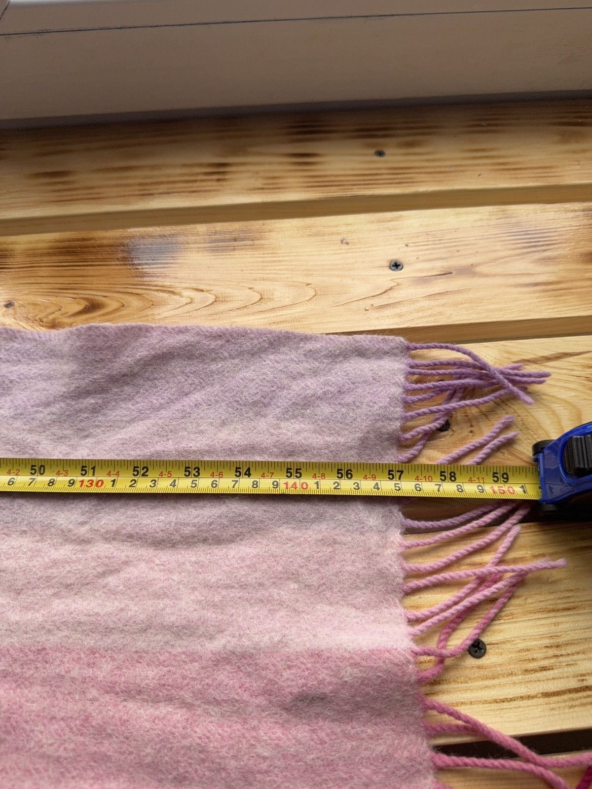 Luciano Barbera Luciano Barbera Merino Wool Scarf Pink Ombre Fringe Italy Size ONE SIZE - 16 Thumbnail
