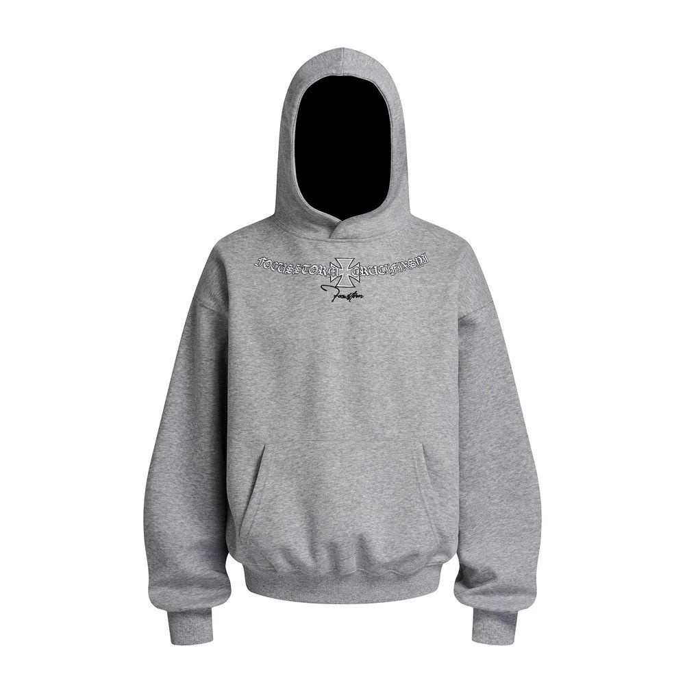 Vintage Men's washed retro casual loose letter embroidered hoodie Size US M / EU 48-50 / 2 - 1 Thumbnail