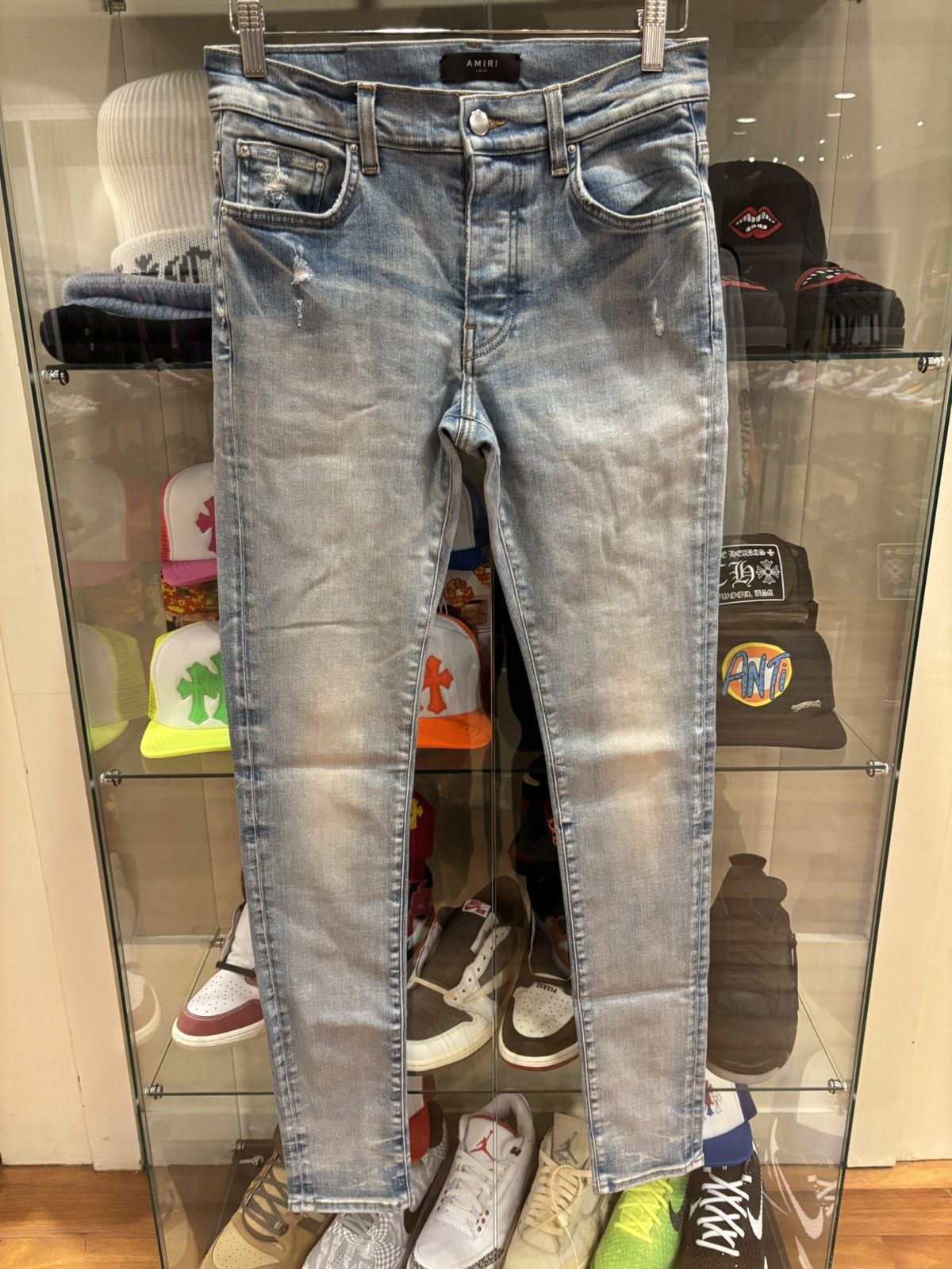 Pre-owned Amiri Light Wash Denim