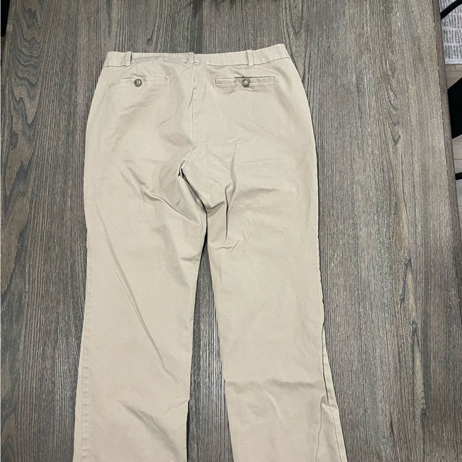 Dockers Dockers Khaki Dress Pants Straight Leg Flat Front Mid Rise12 Size 34" / US 12 / IT 48 - 8 Thumbnail
