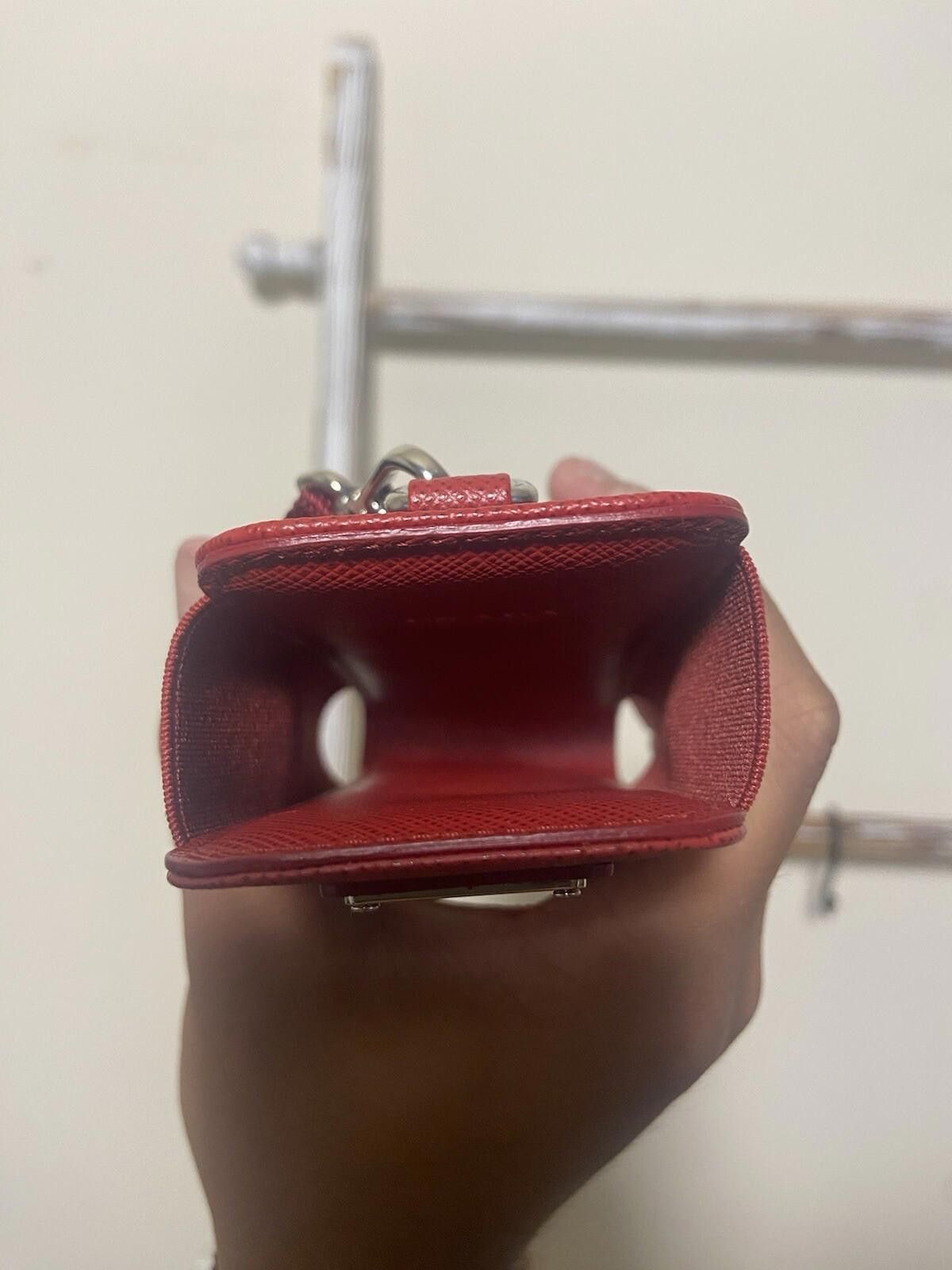 Prada Prada red saffiano cigarette case phone pouch wristlet w box Size ONE SIZE - 10 Thumbnail