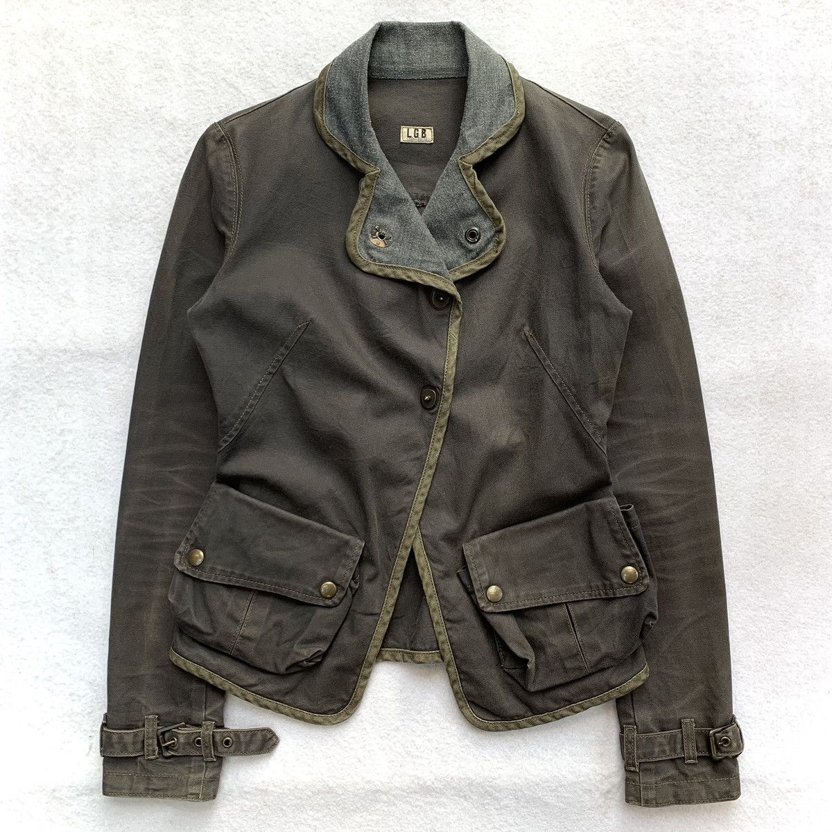 Le Grande Bleu (L.G.B.) L.G.B (Le Grand Bleu) Gas Mask Cargo Parachute Jacket Size US XS / EU 42 / 0 - 2 Thumbnail