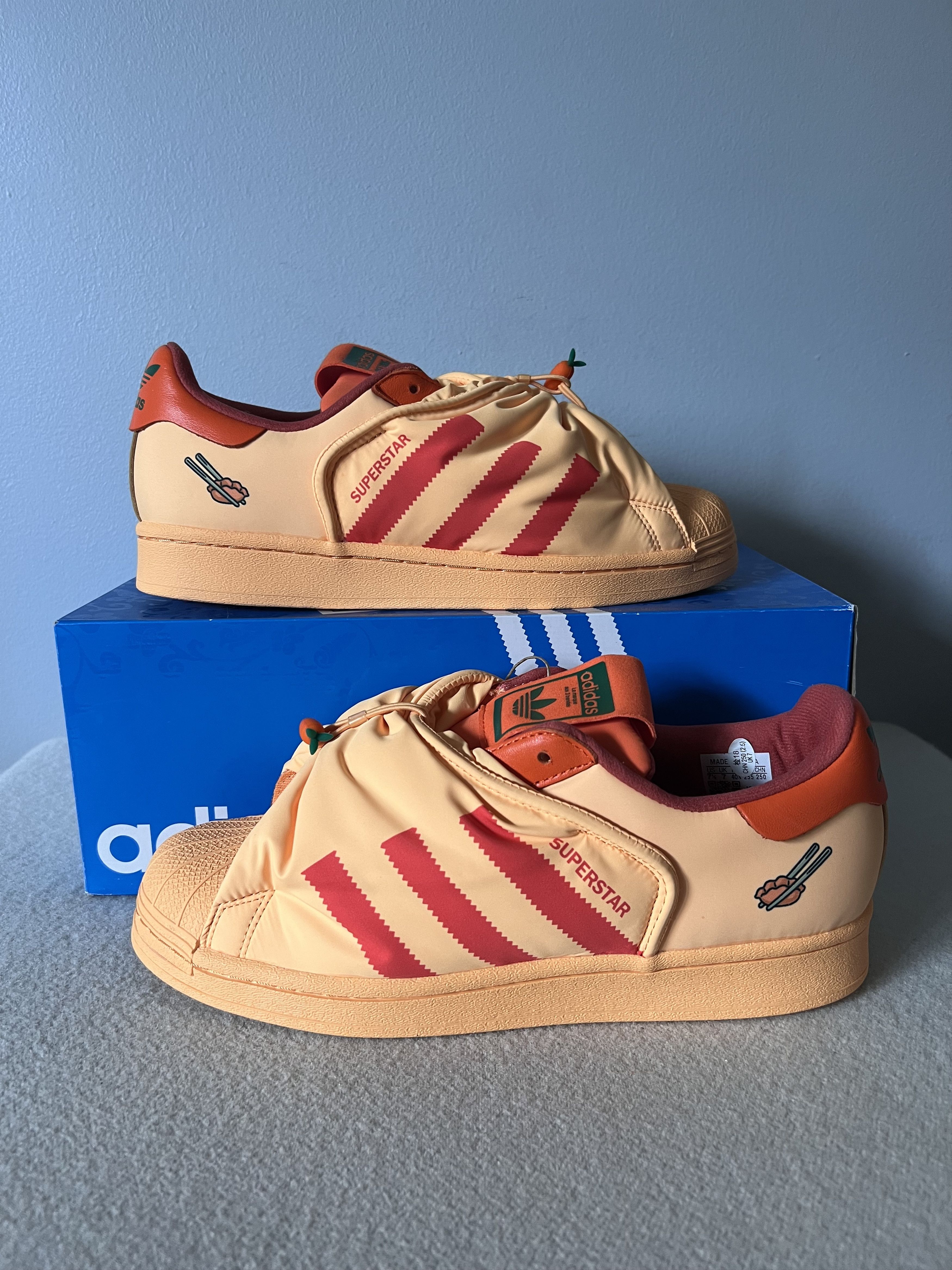 Adidas Adidas Melting Sadness Superstar in Dumpling Orange Size US 7.5 / EU 40-41 - 2 Thumbnail
