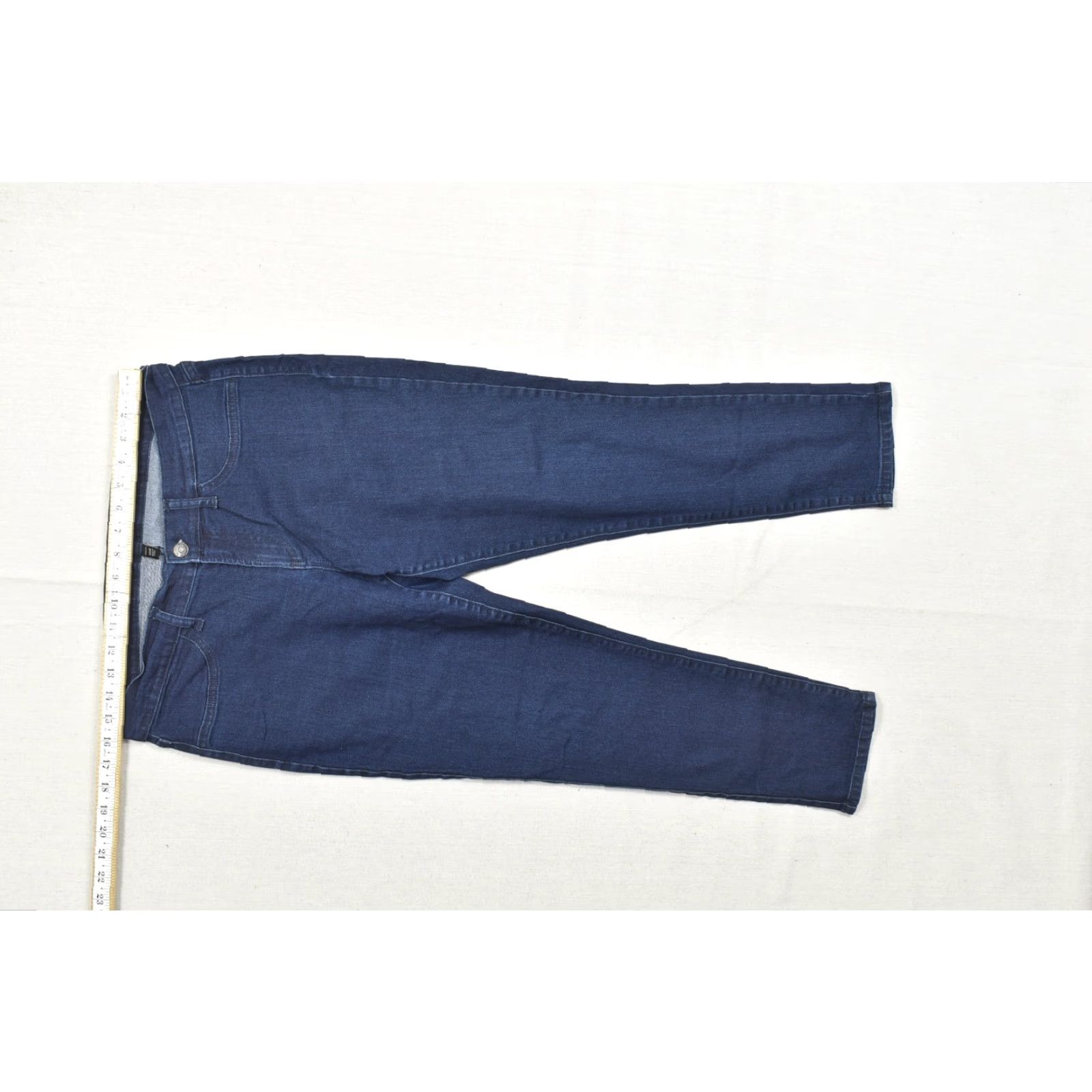 Banana Republic Banana Republic Jeans Women's 12 Regular Dark Wash Denim Stretch 5-Pocket Straight Zip Pocket Mens Womens? Size 34" / US 12 / IT 48 - 3 Thumbnail
