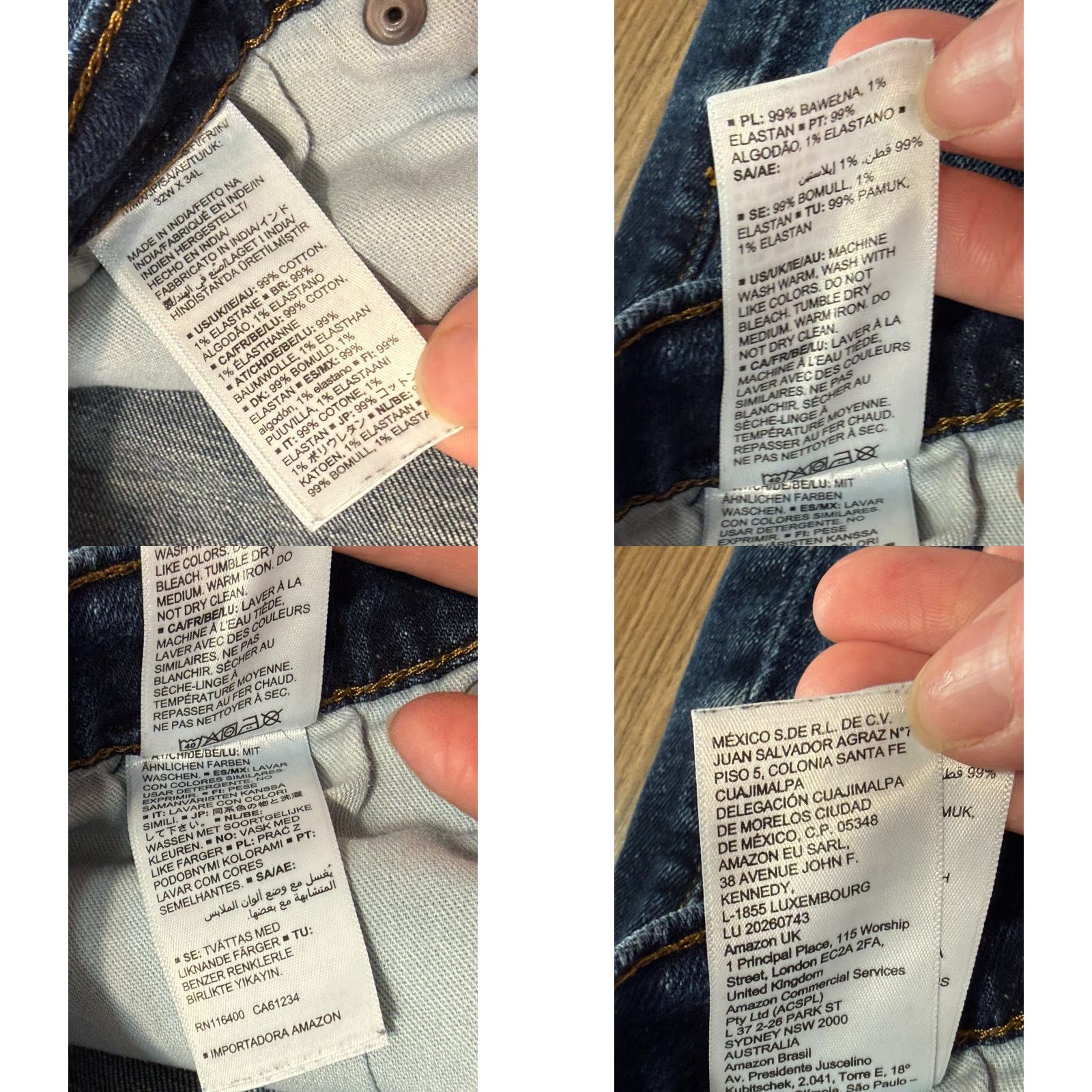 Essentials Amazon Essentials Jeans Men's Size 32 Blue Bootcut Slim Denim High Rise Casual Jeans Men Regular 5-Pocket Inseam 30in Jersey Size US 32 / EU 48 - 8 Thumbnail