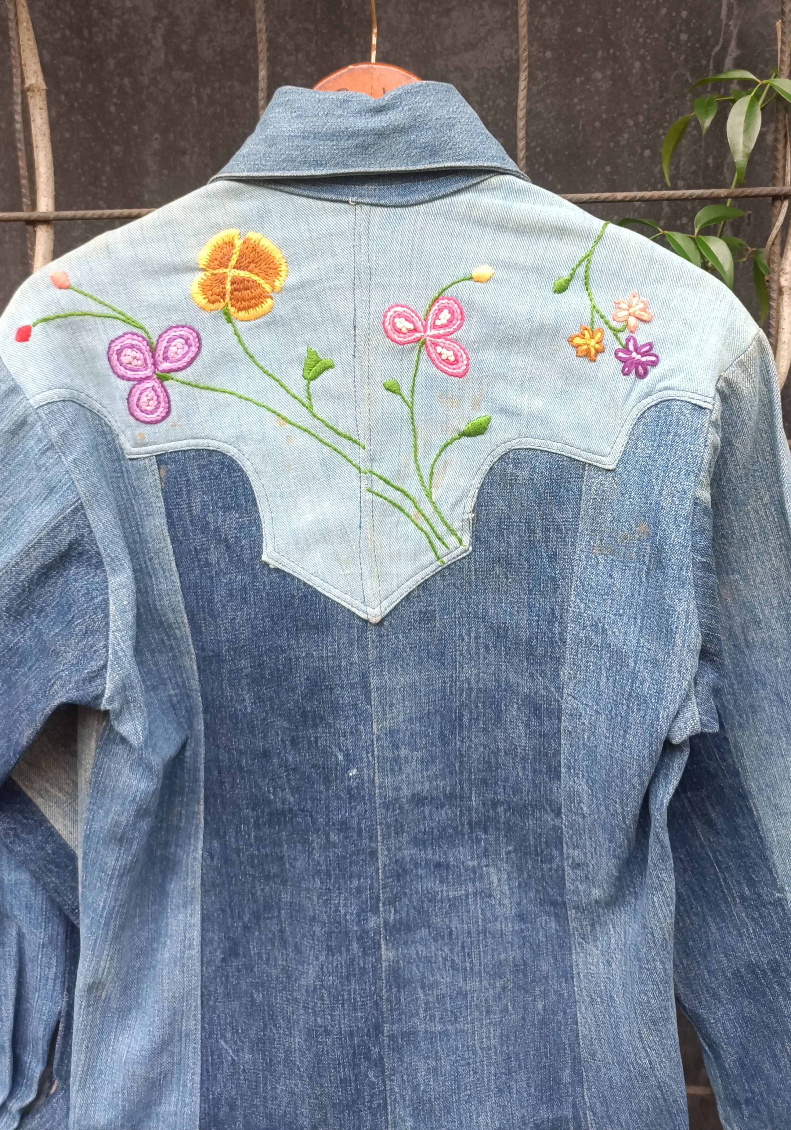 Vintage 70s-80s Denim Baron custom made western denim Size US L / EU 52-54 / 3 - 2 Thumbnail