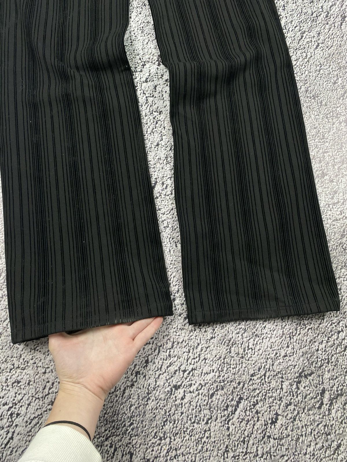 Vintage Vintage Y2K striped straight avantgarde pants oldmoney Size US 30 / EU 46 - 5 Thumbnail