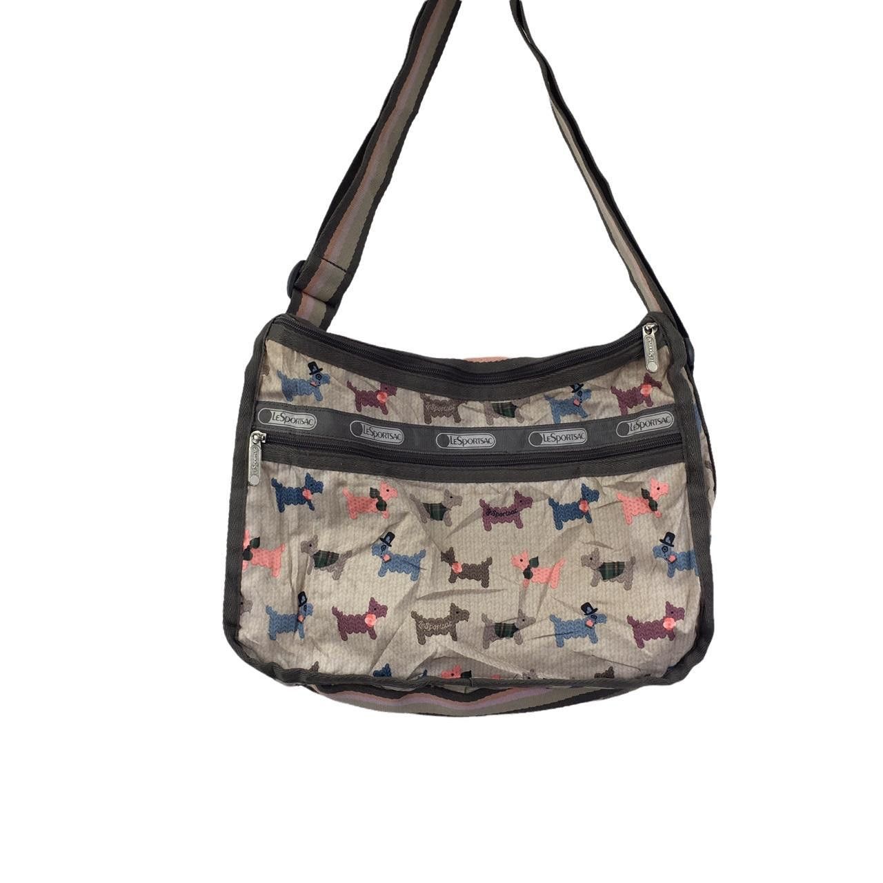 LeSportsac Vtg LESPORTSAC Dog Pet Cartoon Manga Handbag Sling Bag Tote Size ONE SIZE - 4 Thumbnail