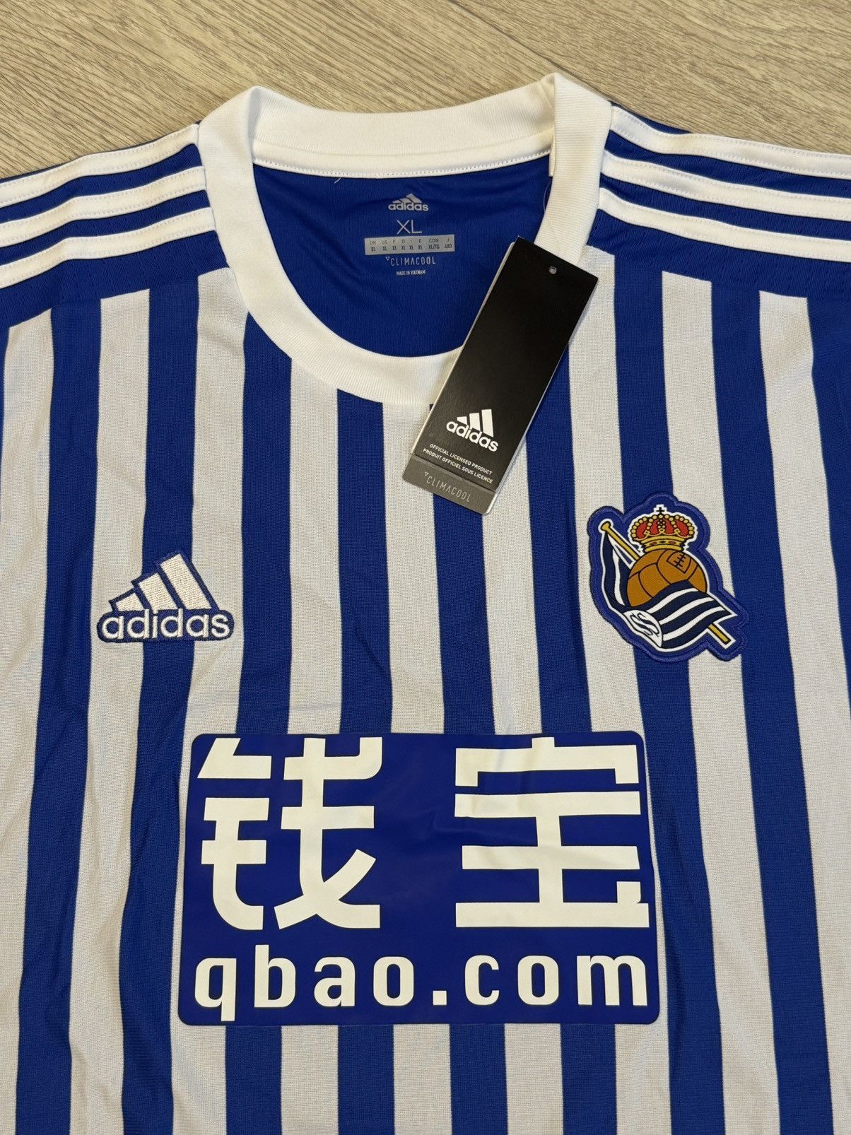 Adidas 🔷Adidas Real Sociedad 2017/18 Soccer jersey🔷 Size US XL / EU 56 / 4 - 3 Thumbnail