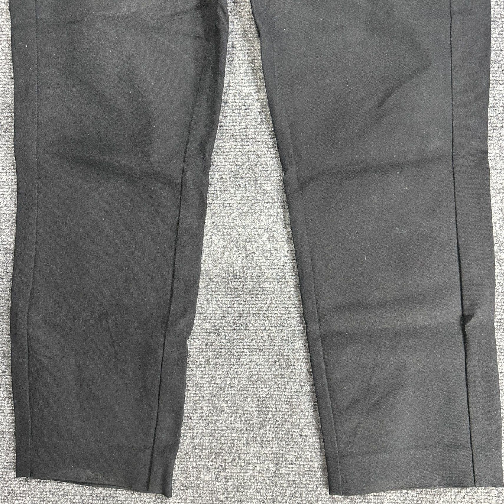 Elie Tahari Elie Tahari Pants Womens L Black Cotton Stretch Back Zipper Straight Leg Size 36" / US 14 / IT 50 - 2 Thumbnail