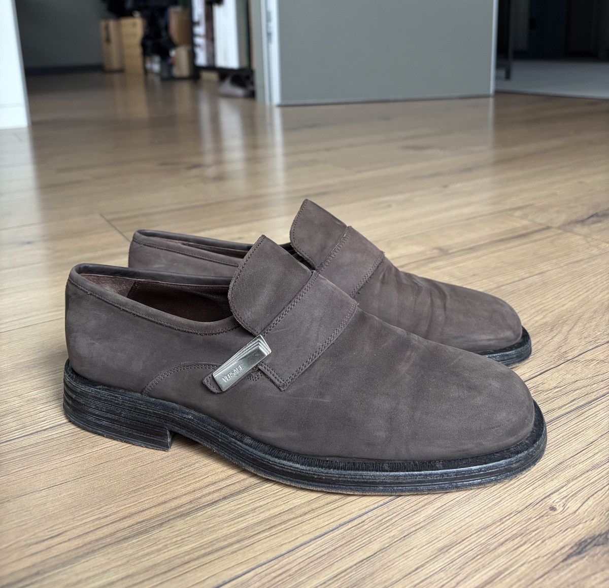 Versace Gianni Versace Vintage Nubuck Loafers Size US 6.5 / EU 39-40 - 1 Thumbnail