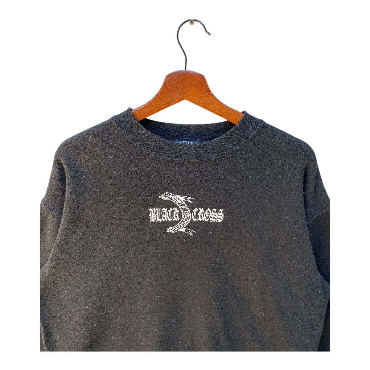 Japanese Brand Japanese Brand Hall Of Fame Black Cross Sweatshirt Big Logo Size US L / EU 52-54 / 3 - 3 Thumbnail