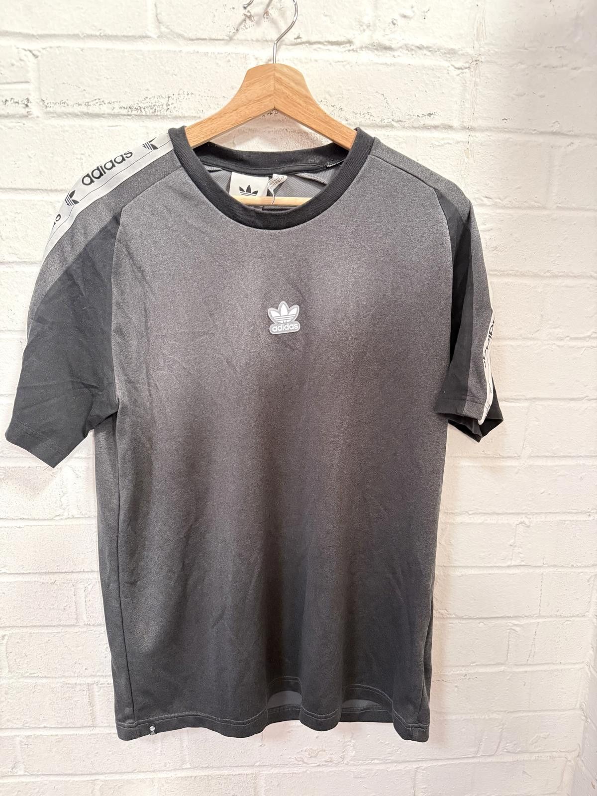 Adidas Adidas Men's Grey and Black Short Sleeve T-shirt Size US M / EU 48-50 / 2 - 3 Thumbnail