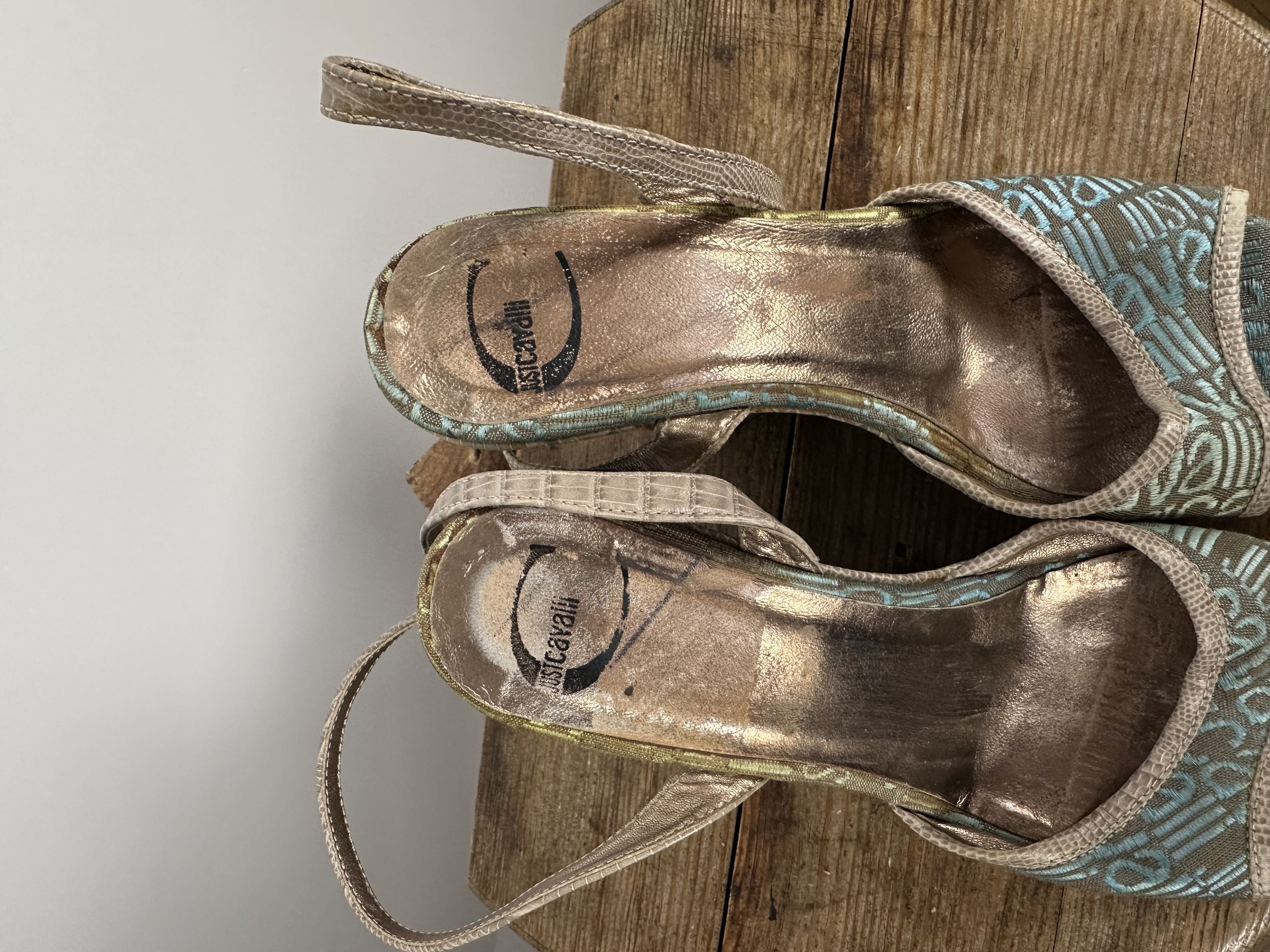 Grailed × Just Cavalli Just Cavalli Cloth Sandal Monogram Blue Size EUR 35 Size US 5 / IT 35 - 10 Thumbnail
