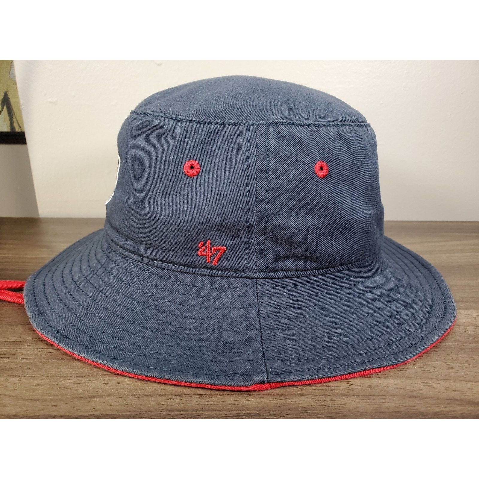 47 Brand × NFL NEW ENGLAND PATRIOTS LEGACY BUCKET HAT FOOTBALL FISHING CAP Size ONE SIZE - 3 Thumbnail