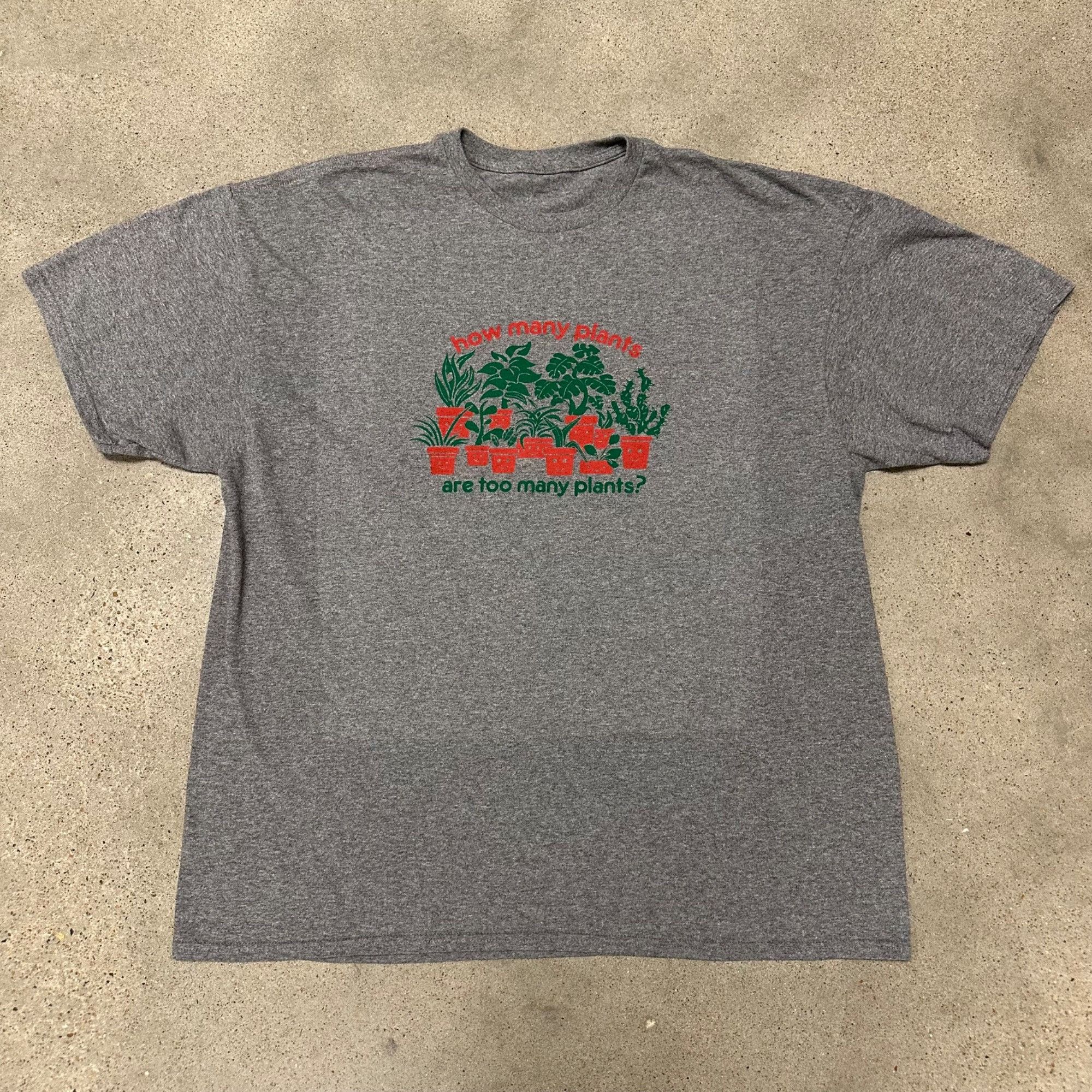Vintage Vintage Plant Lover “How Many Plants Is Too Many” Shirt Size US XL / EU 56 / 4 - 1 Thumbnail