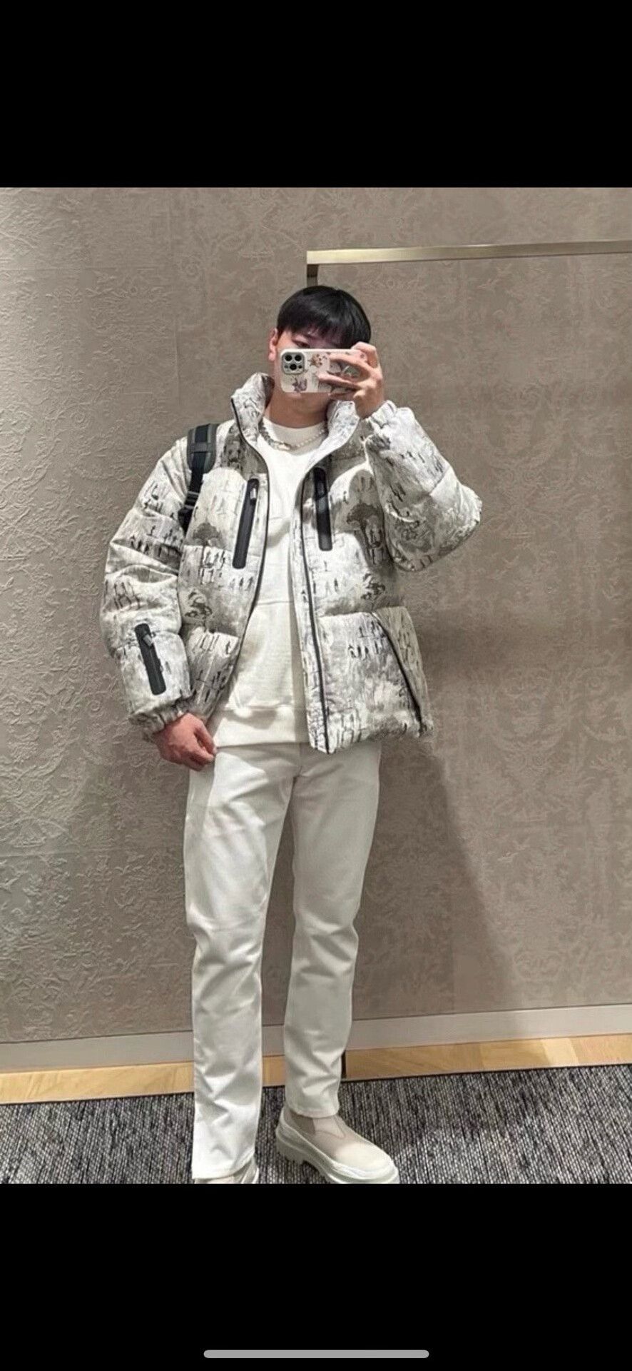Dior dior silver feather down jacket size 52 Size US XXL / EU 58 / 5 - 9 Thumbnail