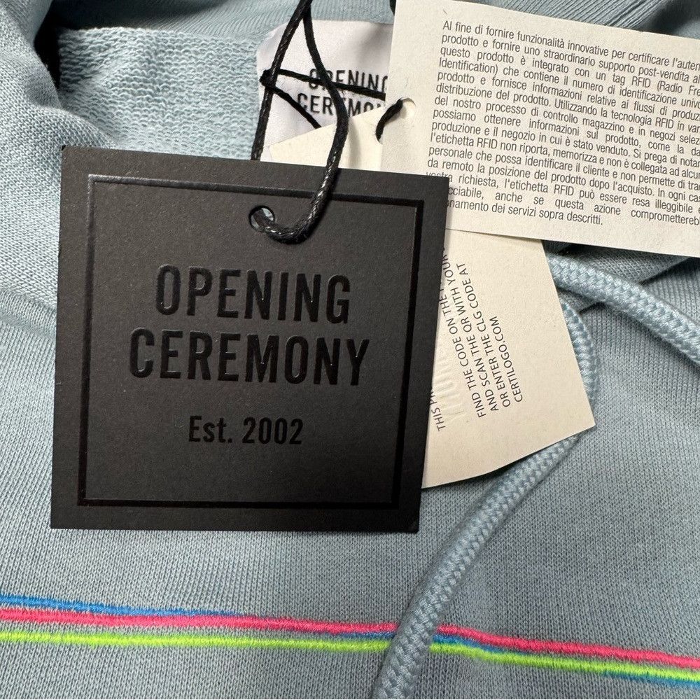 Opening Ceremony NWT New $465 Opening Ceremony Embroidered Logo Hoodie Made Size US XL / EU 56 / 4 - 9 Thumbnail