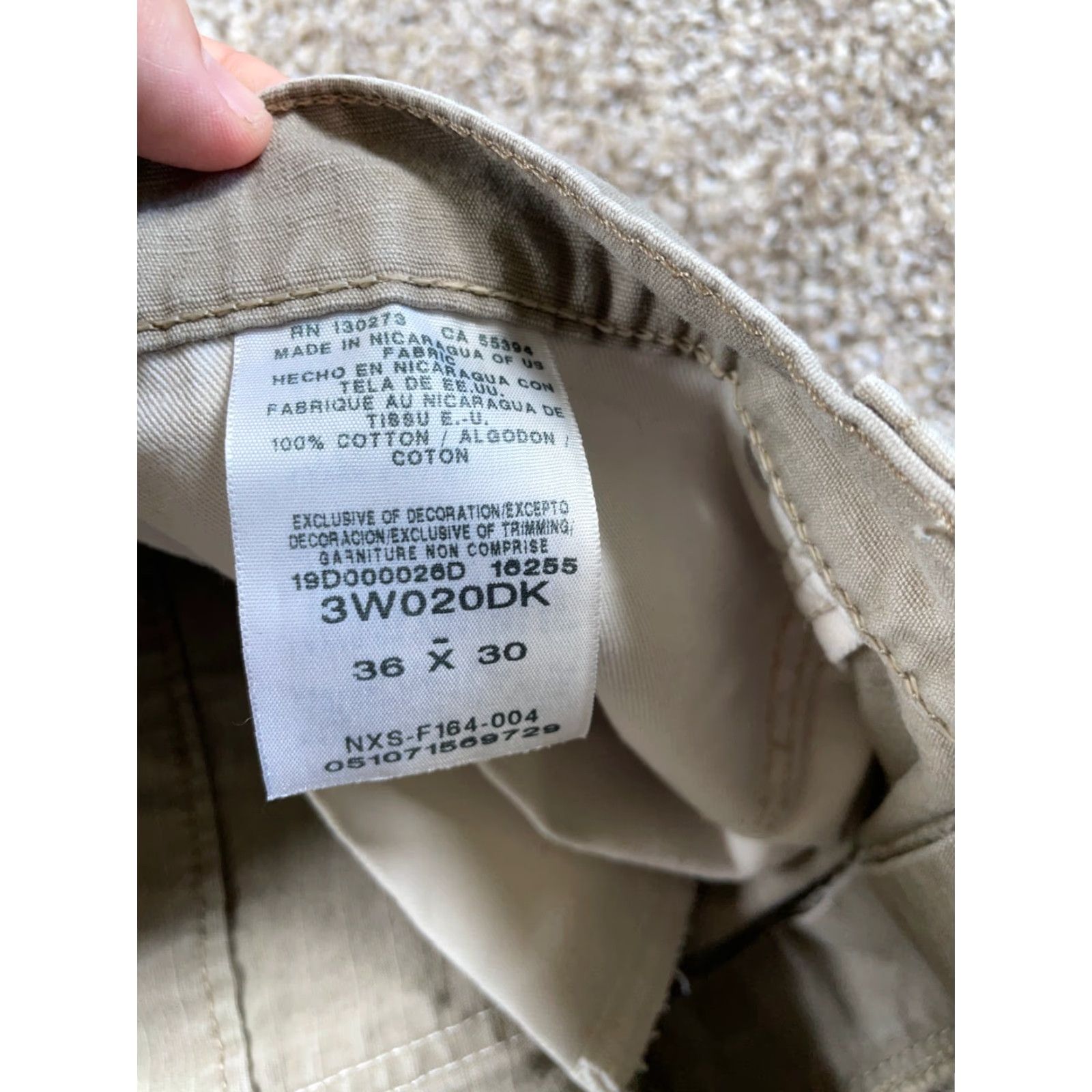 Wrangler WRANGLER RIGGS Workwear Carpenter Pants Men's 36 x 28 Beige Ripstop Cotton Casual Outdoor Retro Size US 36 / EU 52 - 4 Thumbnail