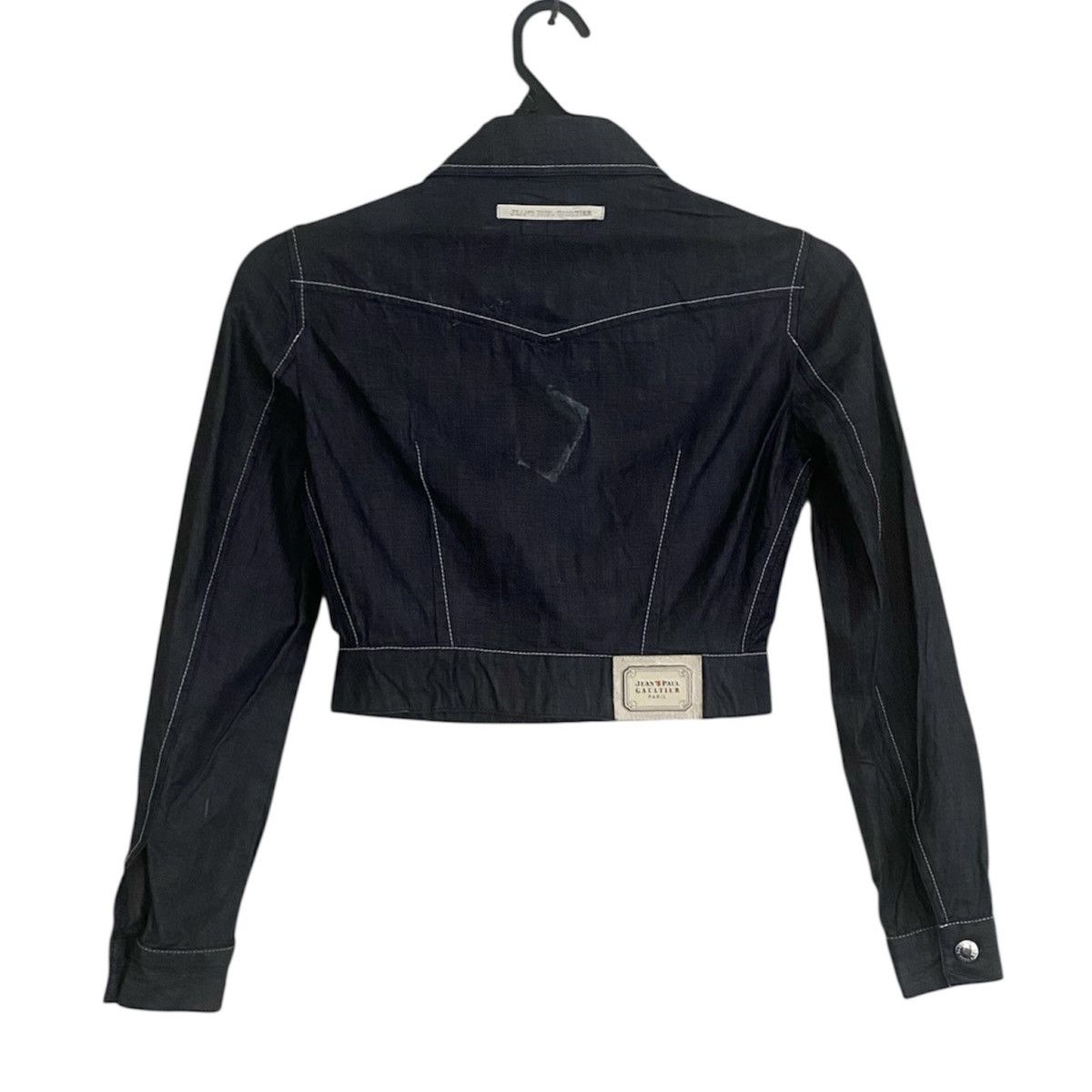 Jean Paul Gaultier Jean Paul Gaultier Crop Denim Jacket Size L / US 10 / IT 46 - 2 Thumbnail
