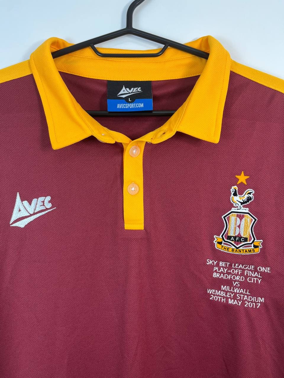 Other Bradford City Training Football Polo Avec Size L Size US L / EU 52-54 / 3 - 2 Thumbnail