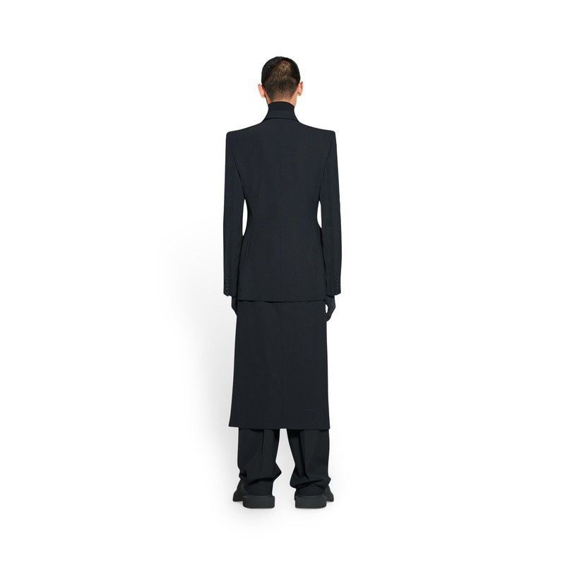 Balenciaga o1w1db11225 Hourglass Jacket in Black Size US S / EU 44-46 / 1 - 5 Thumbnail